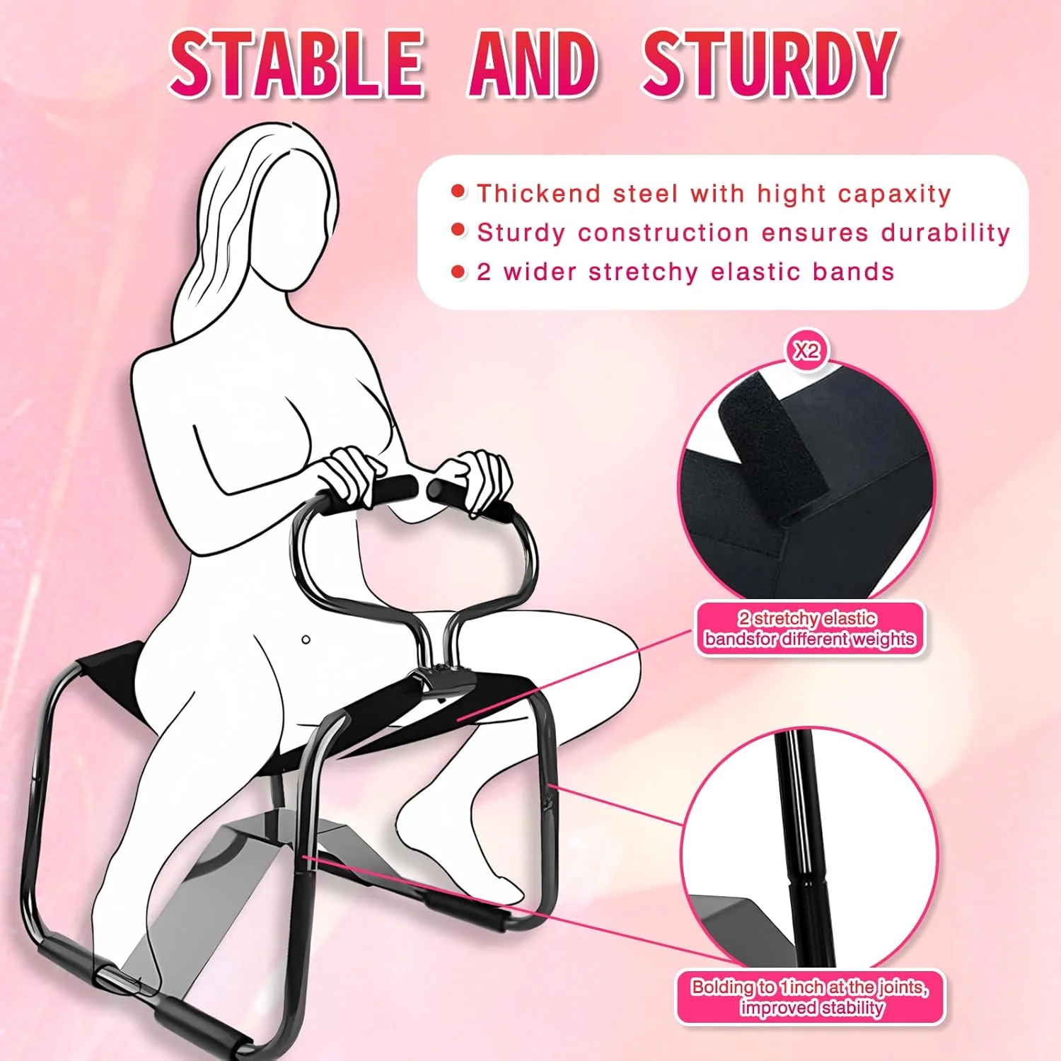 MountDeep Multifunctional Sex Chair with Handrails - Image 3