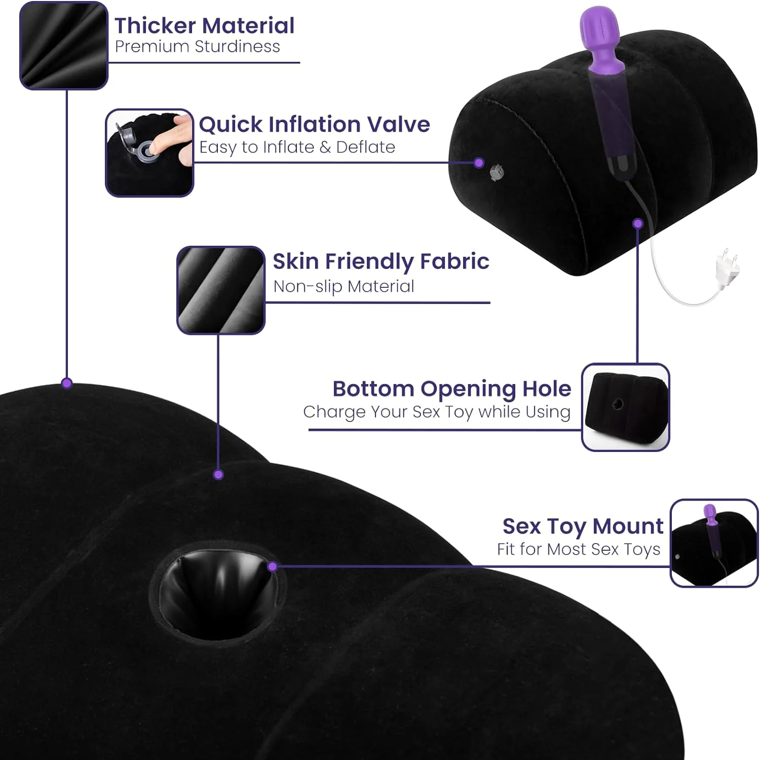 MountMuse Inflatable Dildo Pillow & Position Support - Image 3