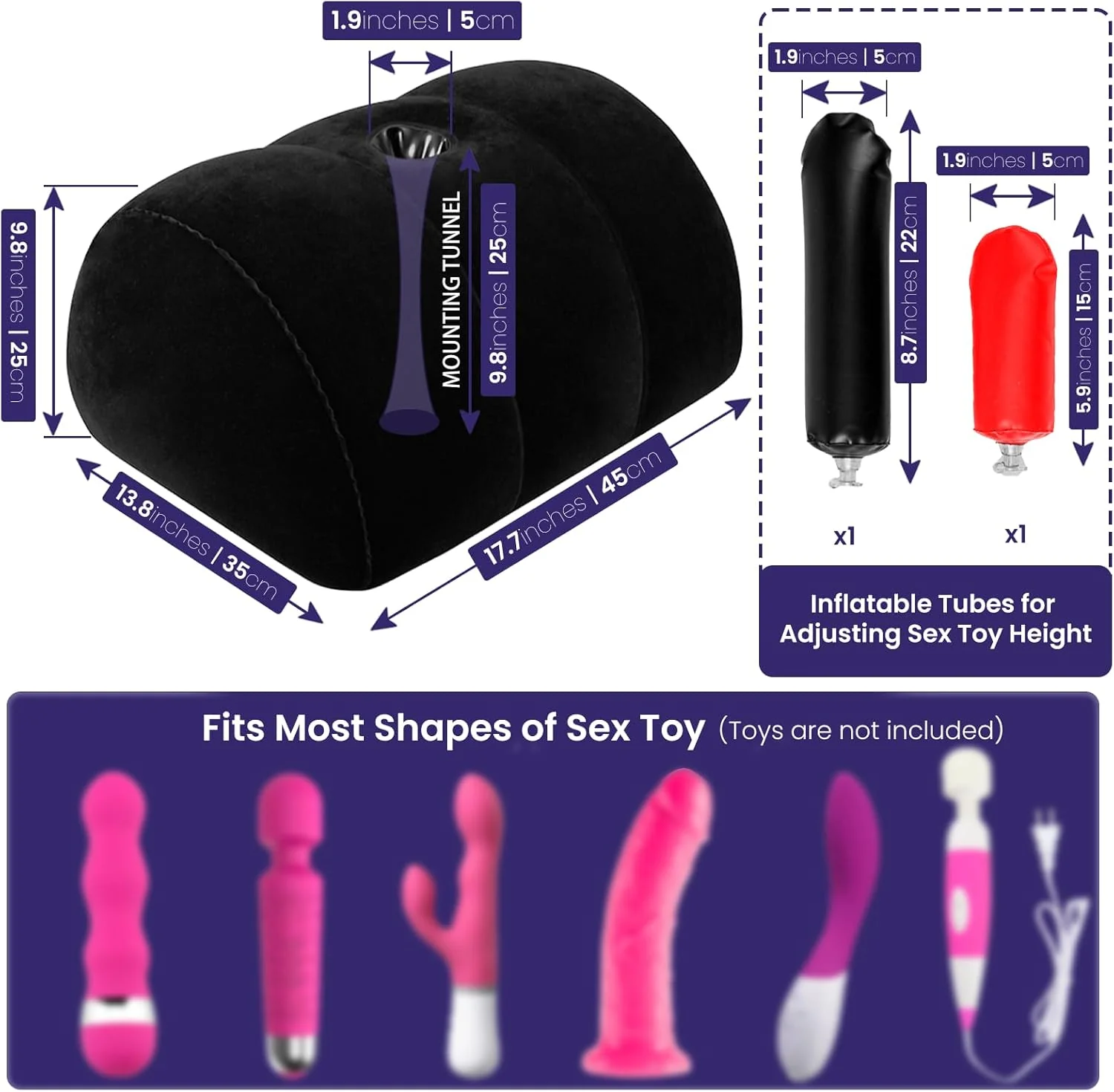 MountMuse Inflatable Dildo Pillow & Position Support - Image 9