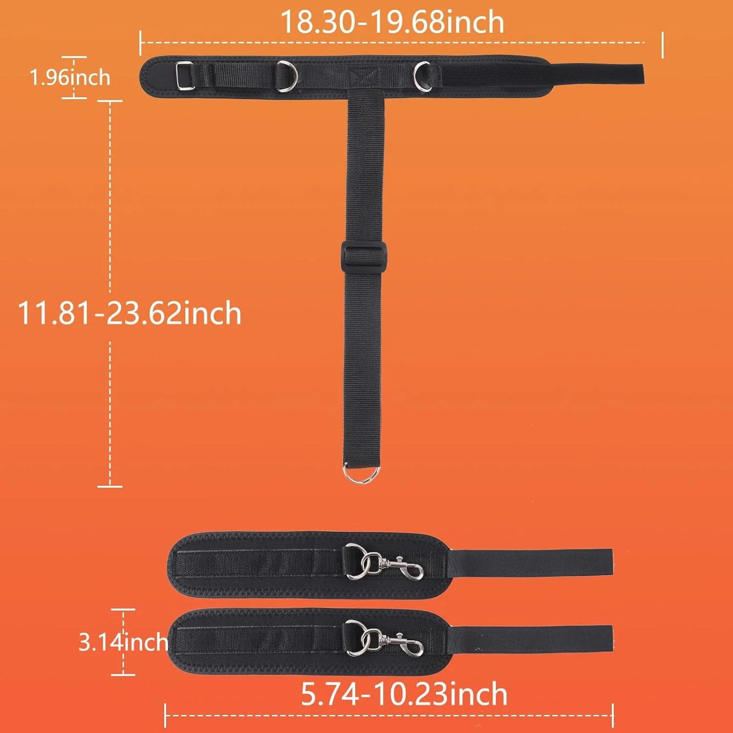 NapeBind Neck-to-Wrist Bondage Restraints – Adjustable BDSM Set - Image 5