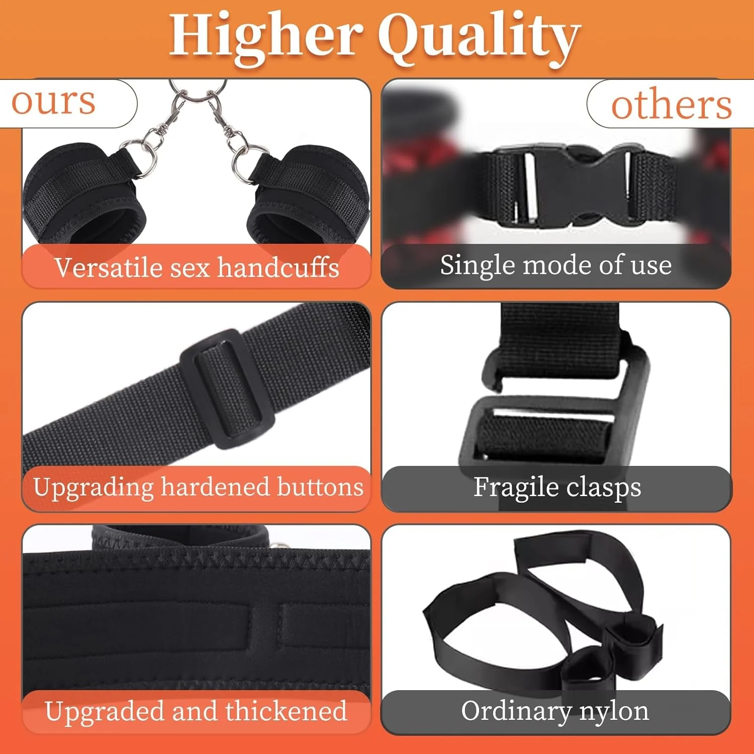 NapeBind Neck-to-Wrist Bondage Restraints – Adjustable BDSM Set - Image 6