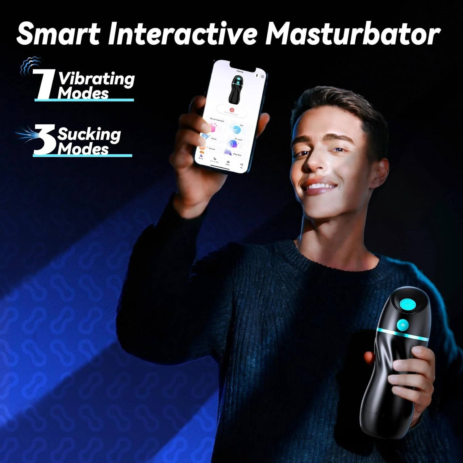 NeonLover AI Male Masturbator | App Control, Suction & Vibe - Image 3