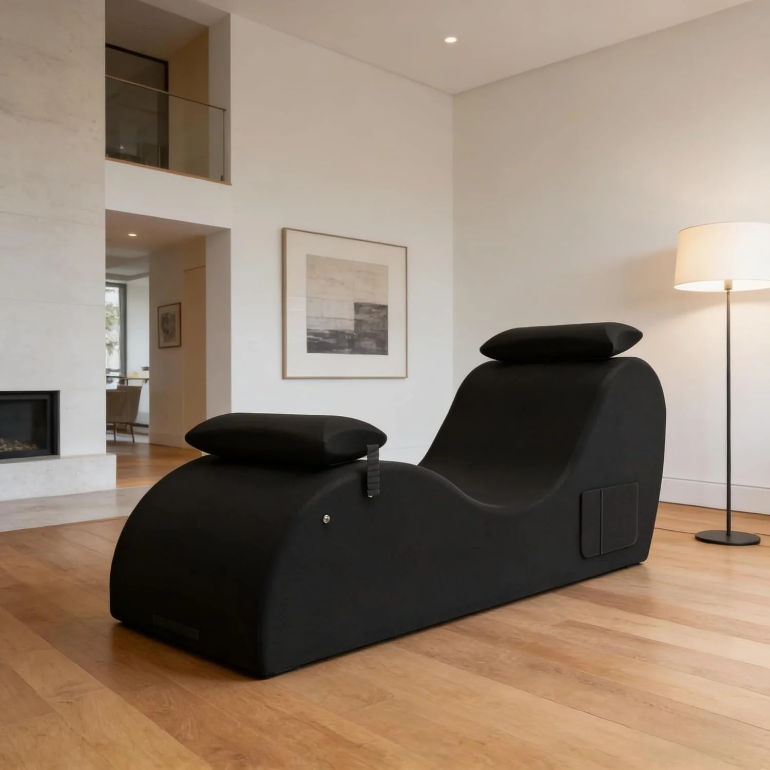 NoirArc Premium Black Sex Chaise Lounge Chair - Image 5
