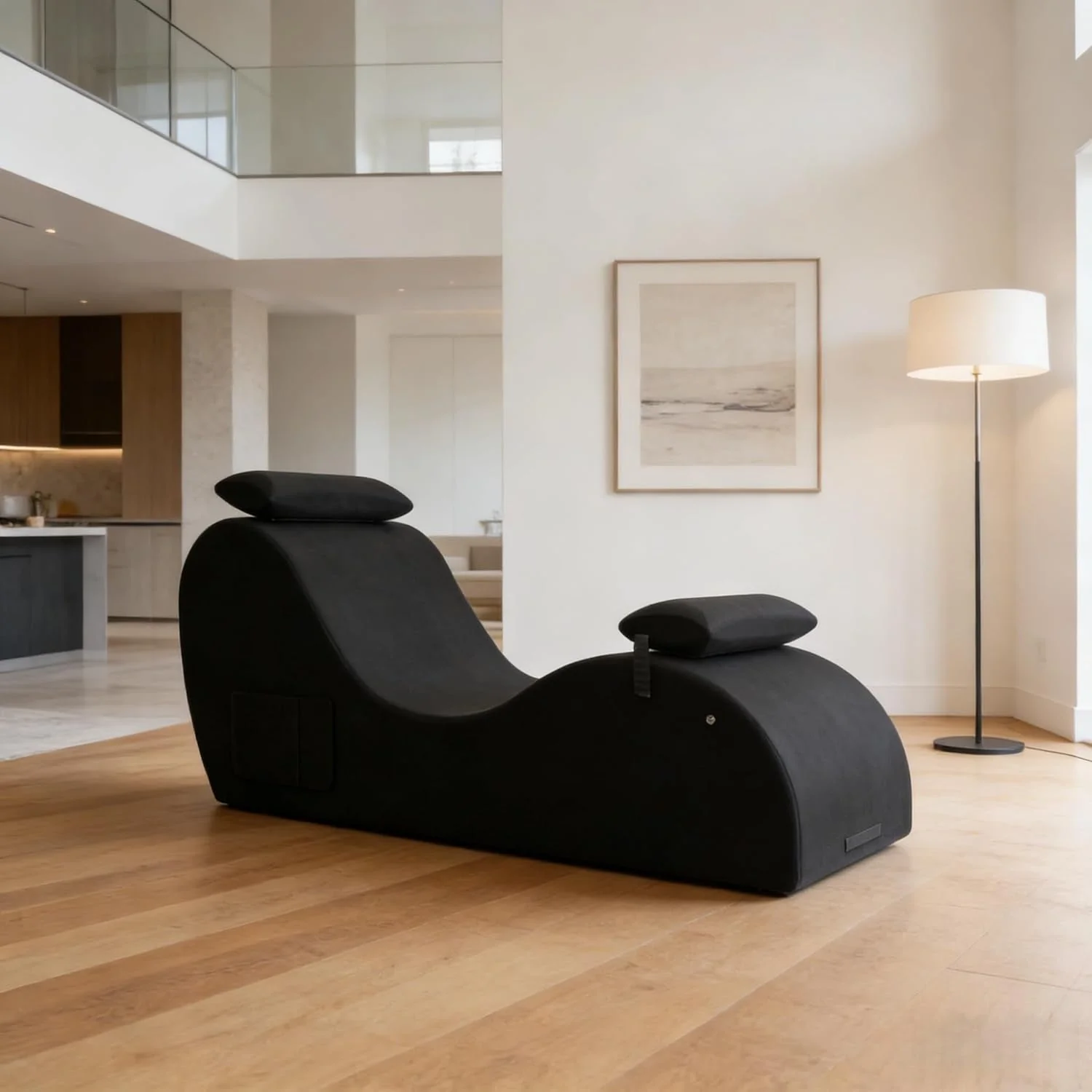 NoirArc Premium Black Sex Chaise Lounge Chair - Image 6