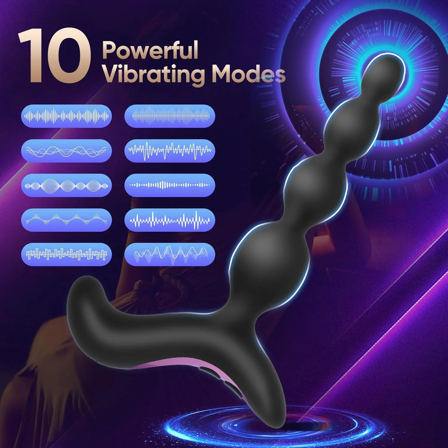NoirBeads Vibrating Anal Beads Prostate Massager - Image 2