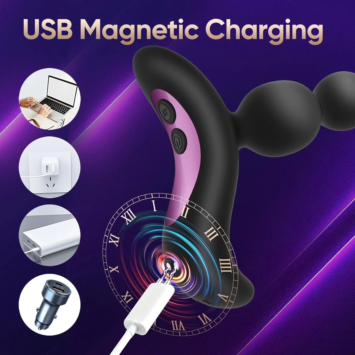 NoirBeads Vibrating Anal Beads Prostate Massager - Image 5