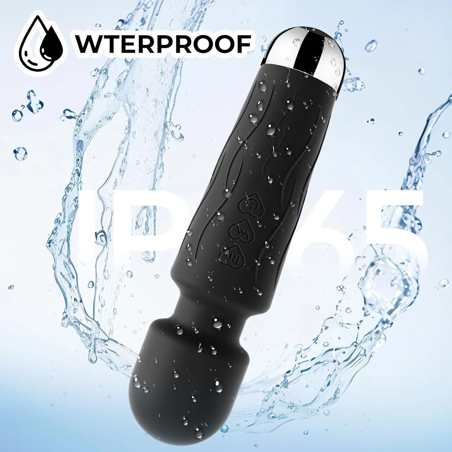 NoirRelief Black Clitoral Wand Vibrator - Image 4