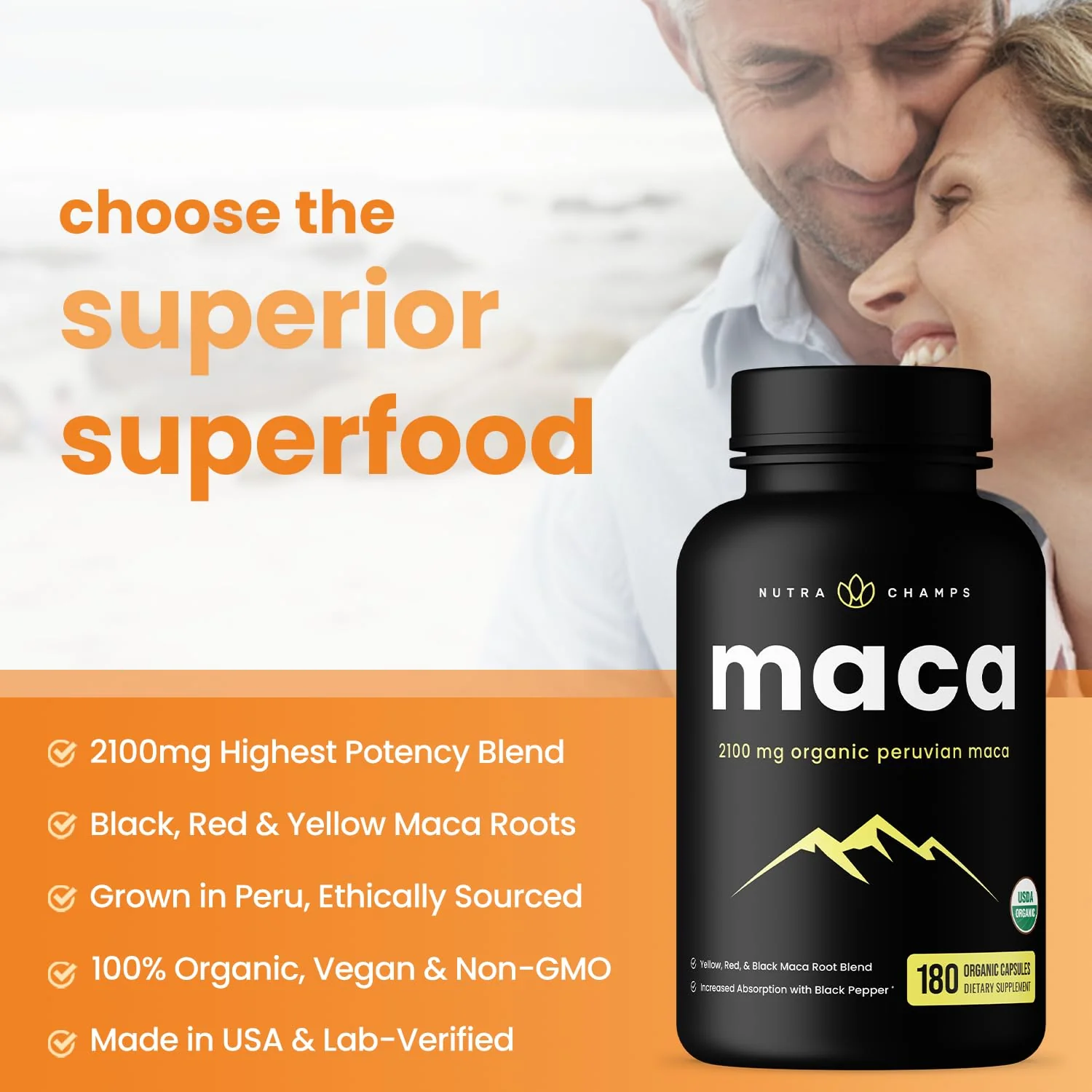 Organic Maca 2100mg — Female Libido Support | NutraChamps - Image 3