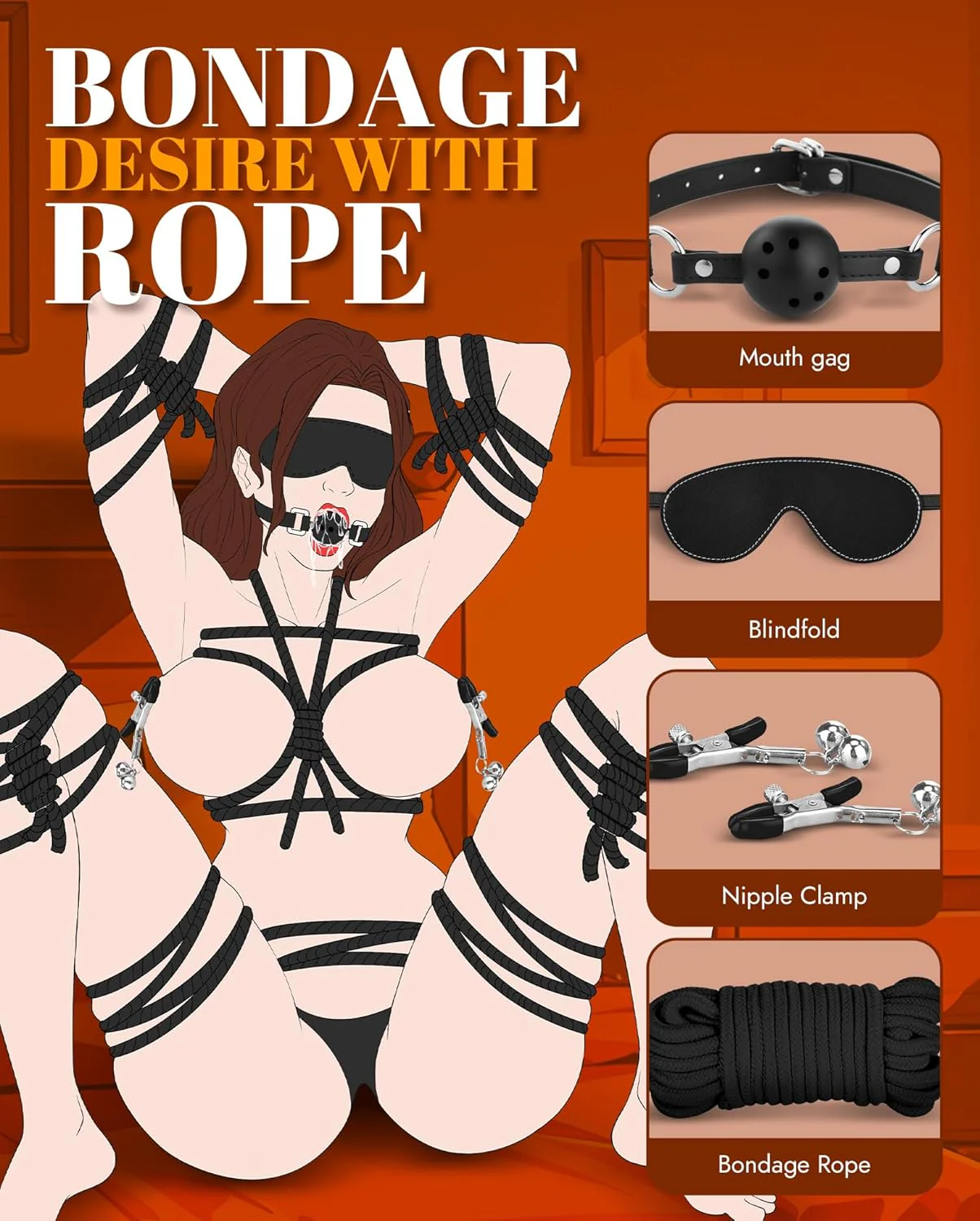 ObsidianBond 11-Piece Bondage Set - Image 3