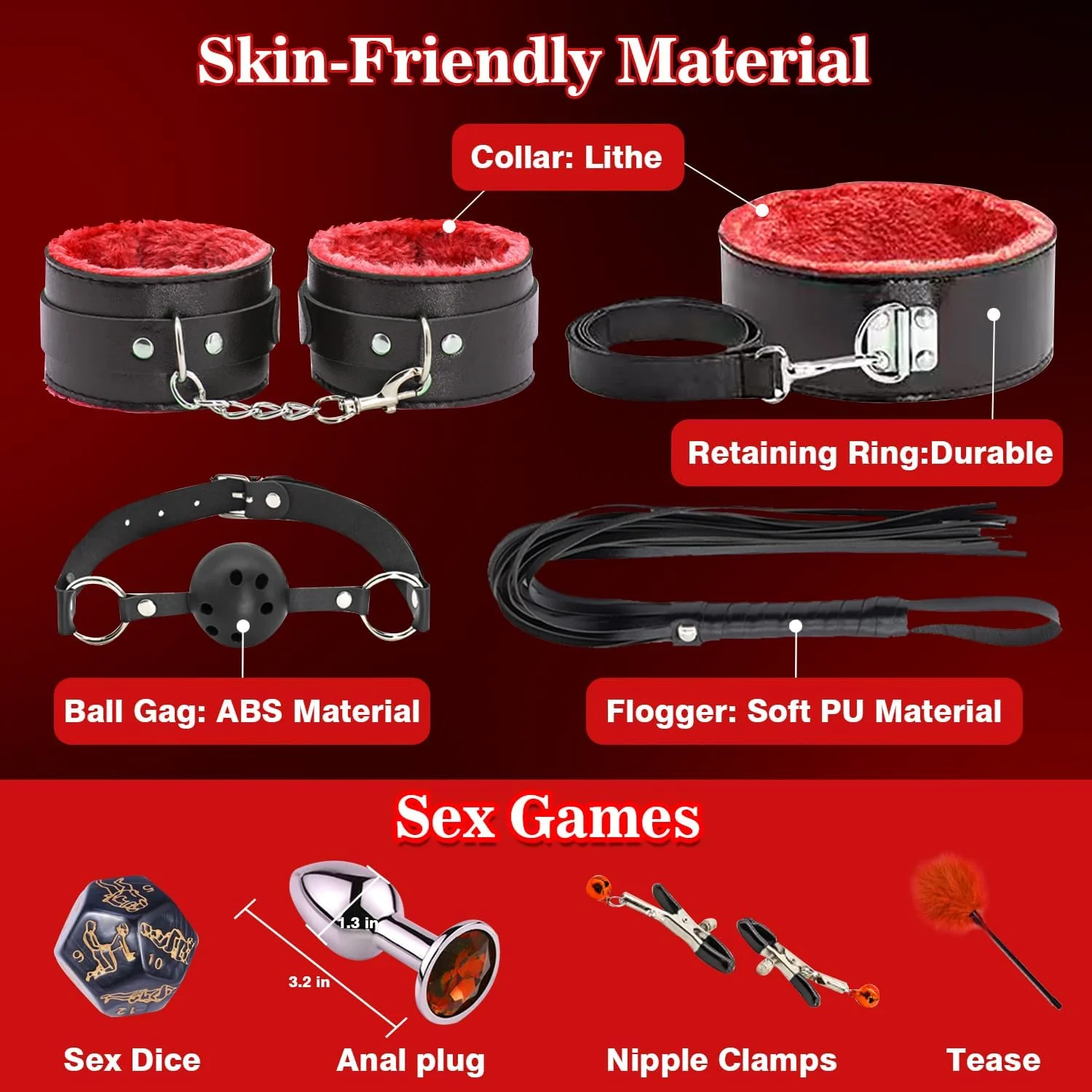 ObsidianEmbrace 12-Piece BDSM Kit - Image 3