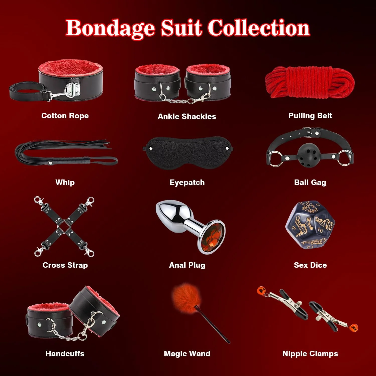 ObsidianEmbrace 12-Piece BDSM Kit - Image 5