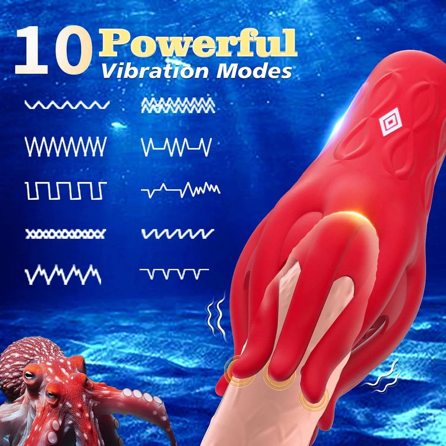 OctaPulse Male 360° Tentacle Vibrator - Image 2