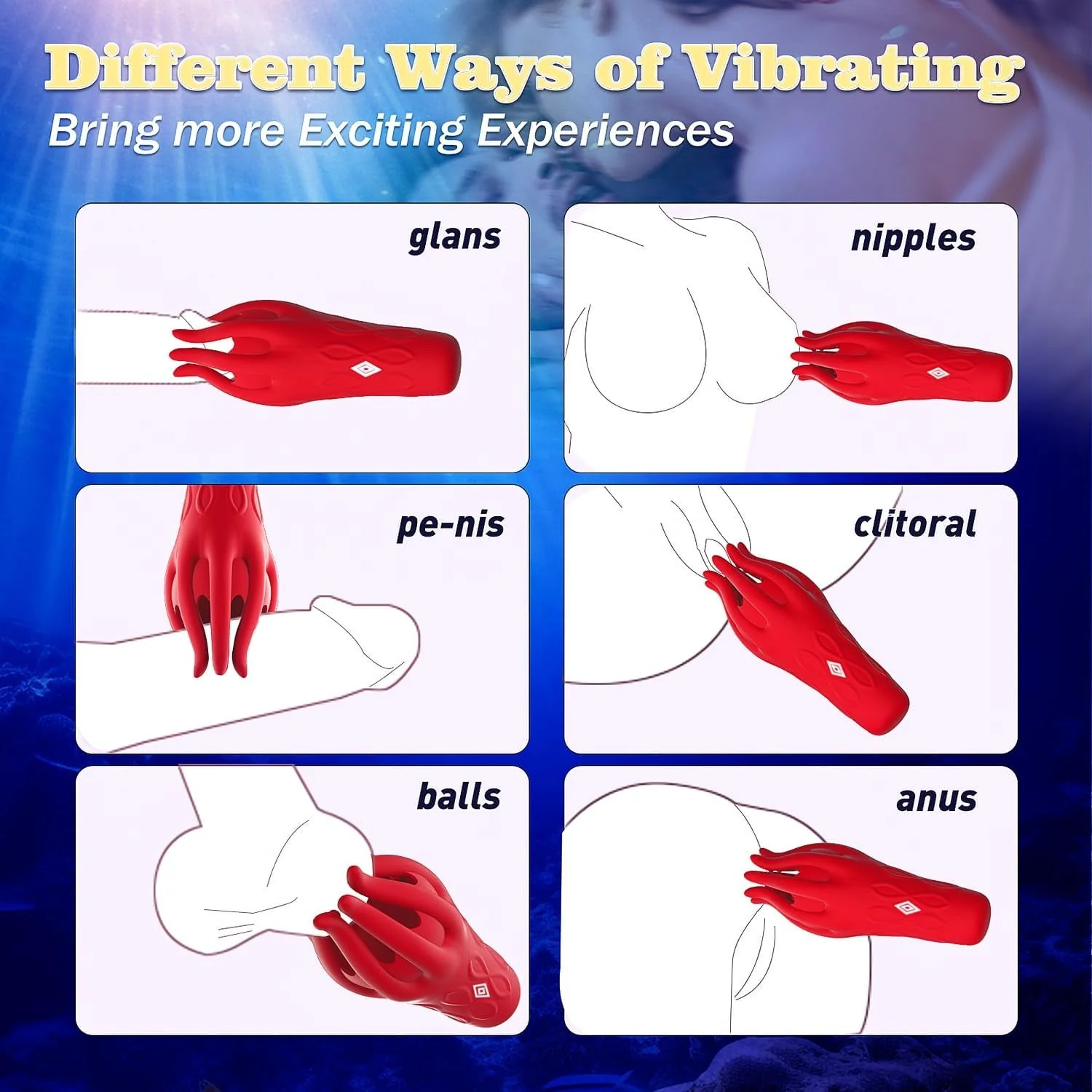 OctaPulse Male 360° Tentacle Vibrator - Image 3