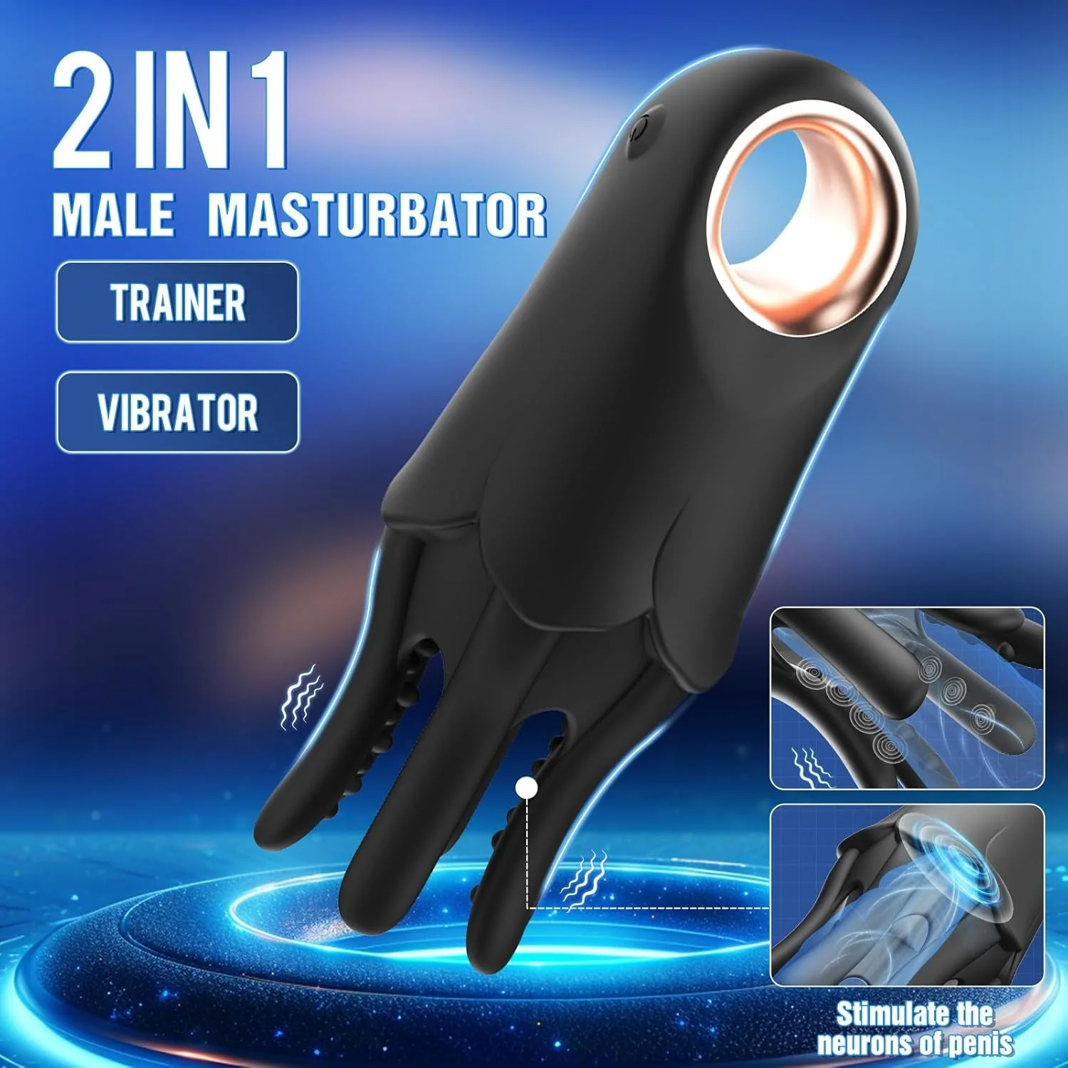 OctoGrip Male Tentacle Training Vibrator - Image 2