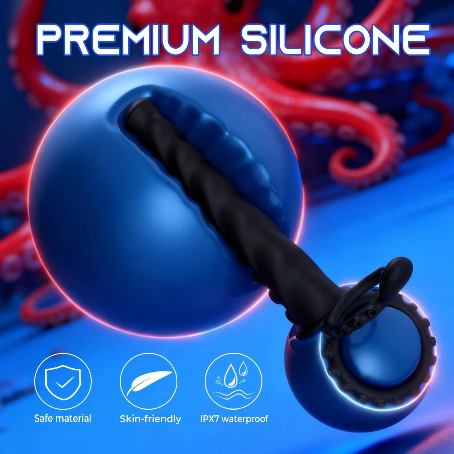OctoRing 3-in-1 Anal Dildo Cock Ring - Image 4