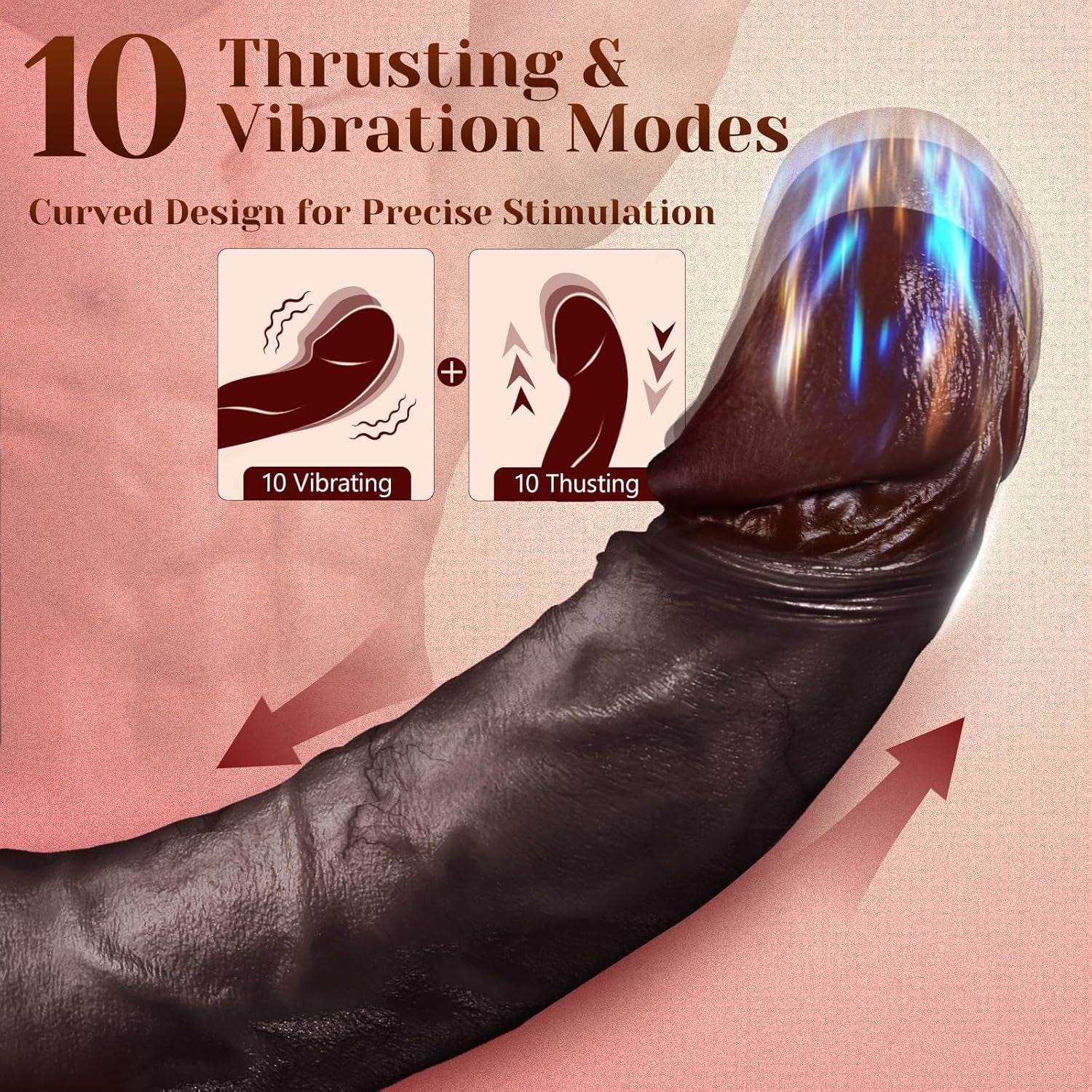 OnyxLick AI Sync Licking Thrusting G-Spot Dildo - Image 3