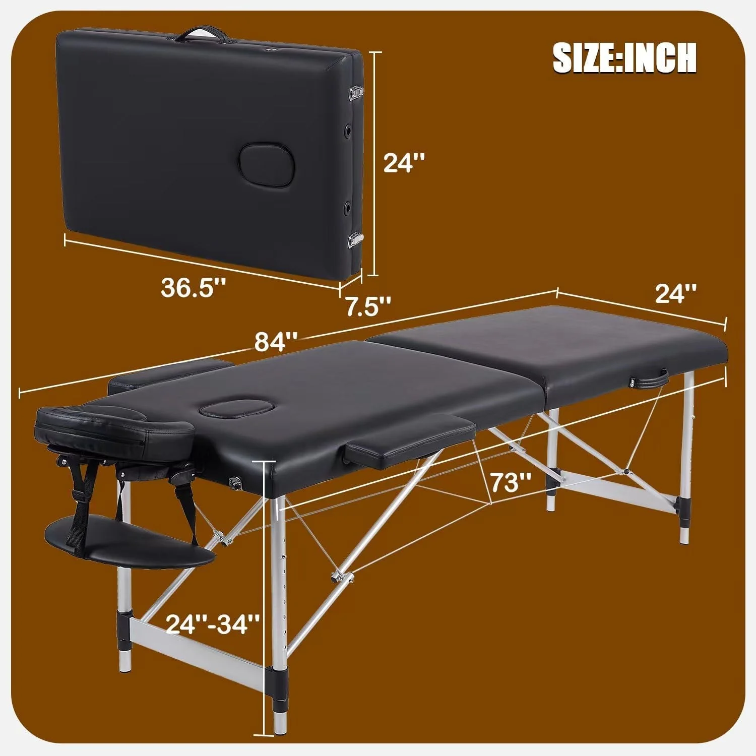 OnyxRelief Portable Sensual Massage Sex Table - Image 7