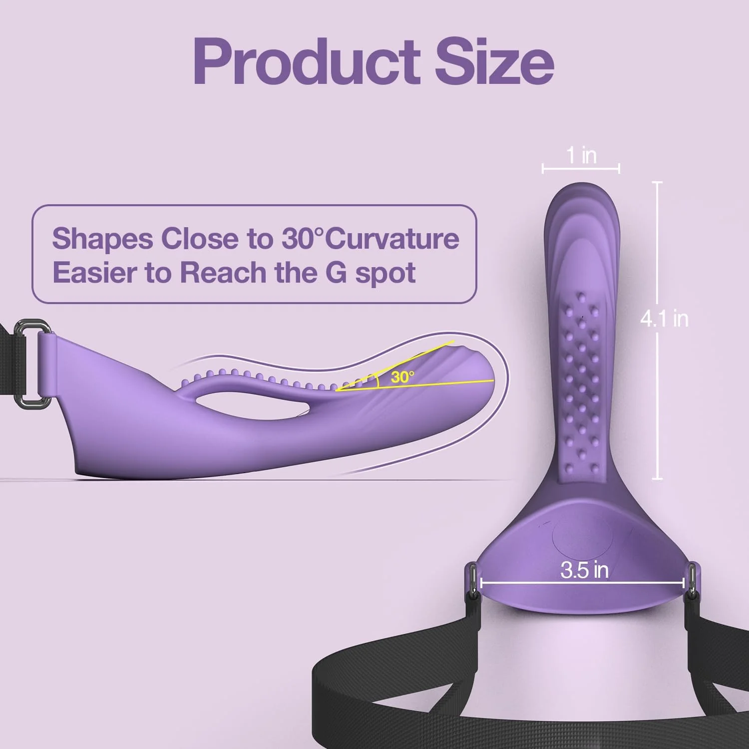 OralLock Vibrating Face-Strap Dildo - Image 7