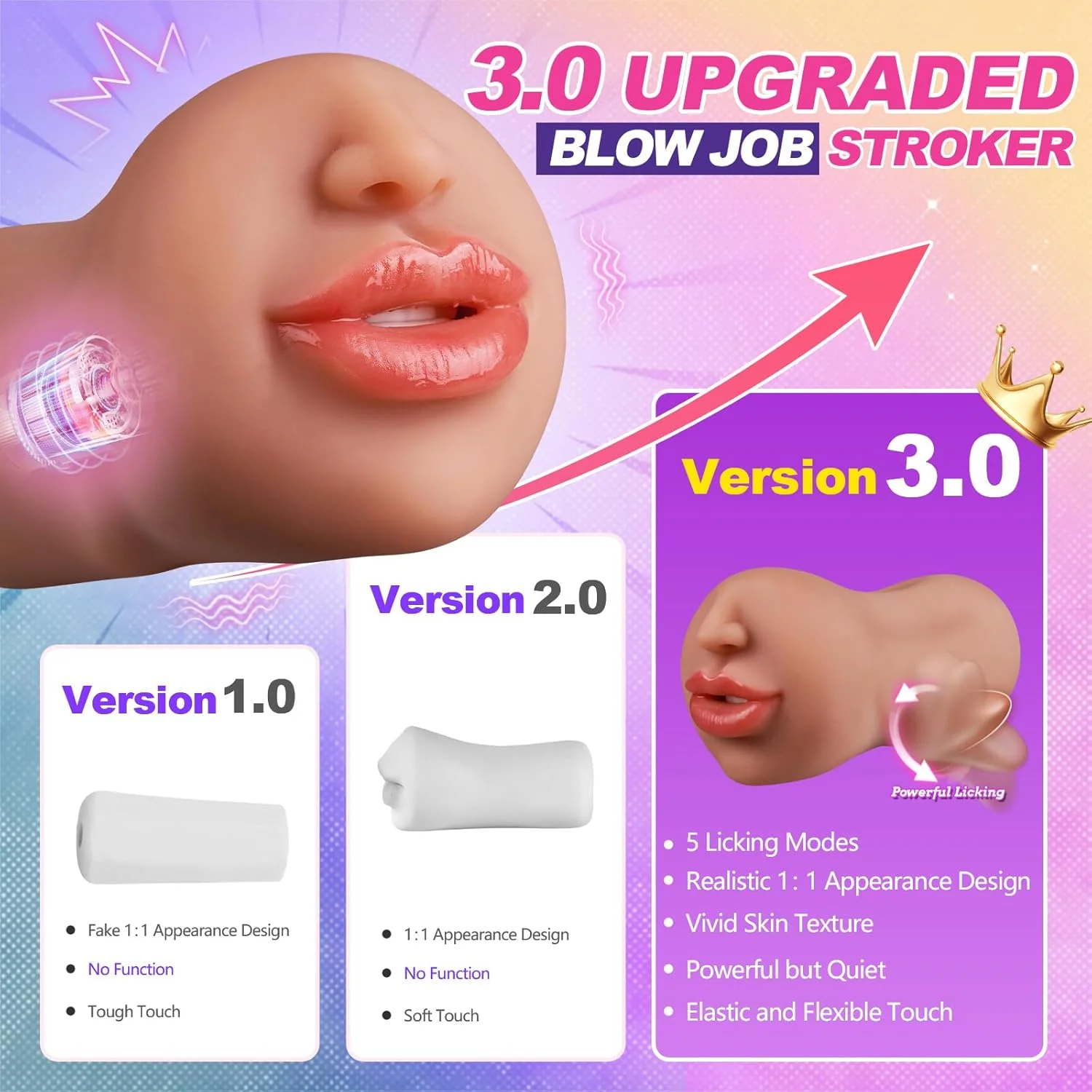 OralObsession Deep Throat Vibrating BJ Stroker - Image 3