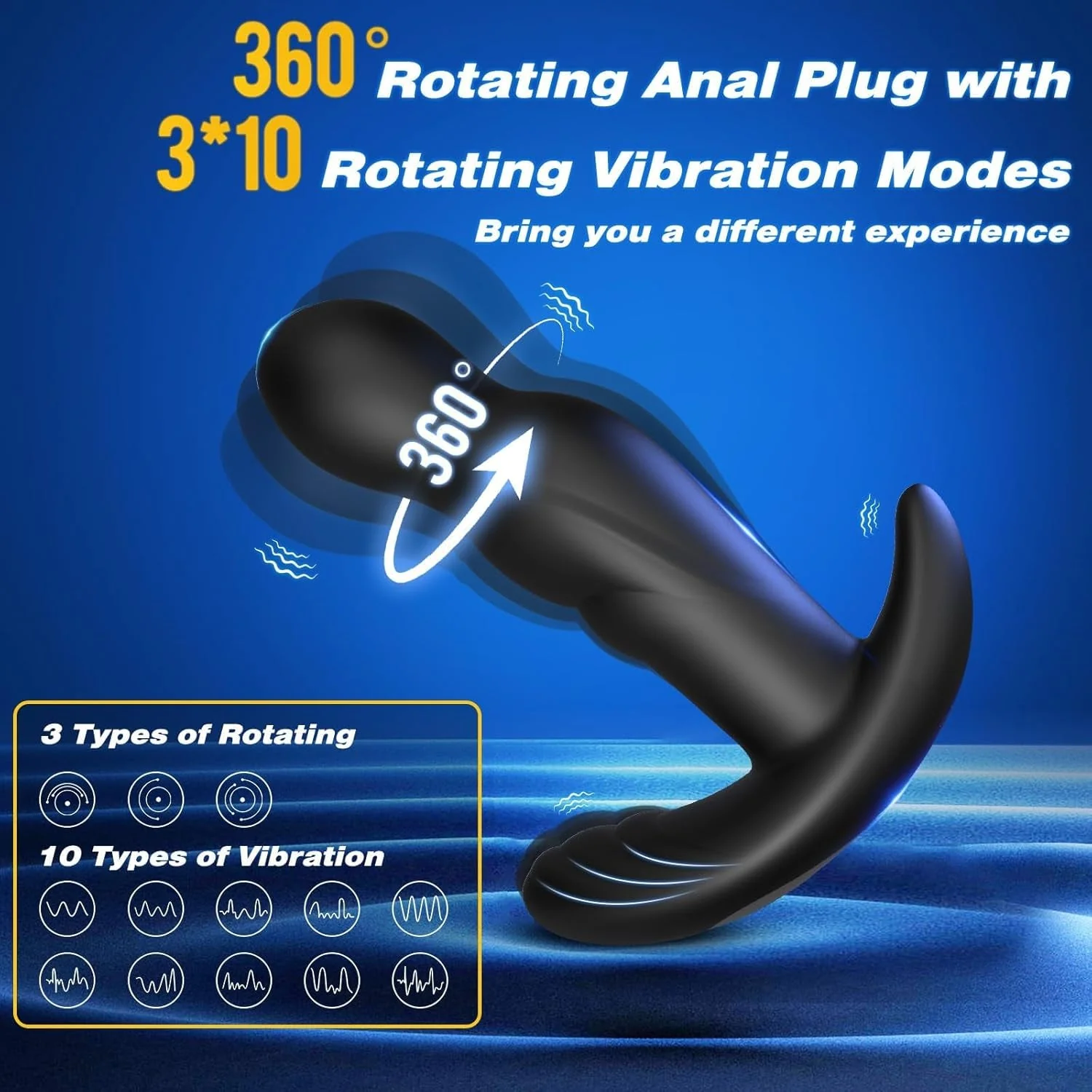 OrbitBliss 360° Rotating Prostate Massager | Remote Vibe - Image 2