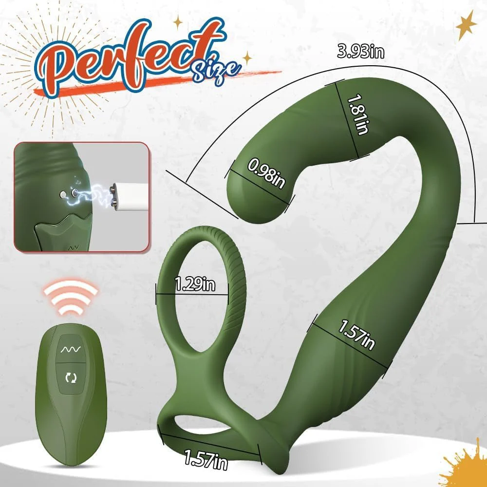 OrbitC Rotating Prostate Massager Cock Ring - Image 5