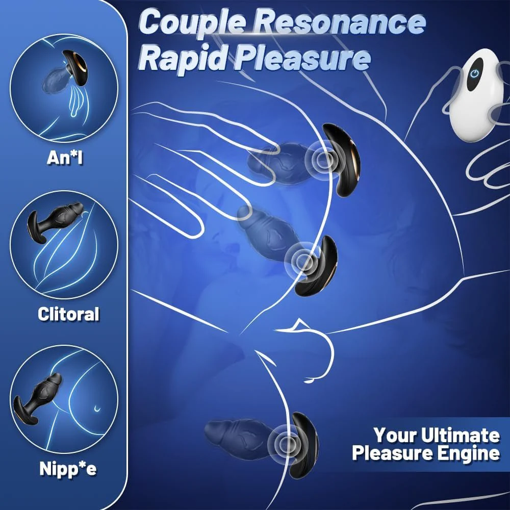OrbitLush AI Sync Rotating Prostate Vibrator Butt Plug - Image 3