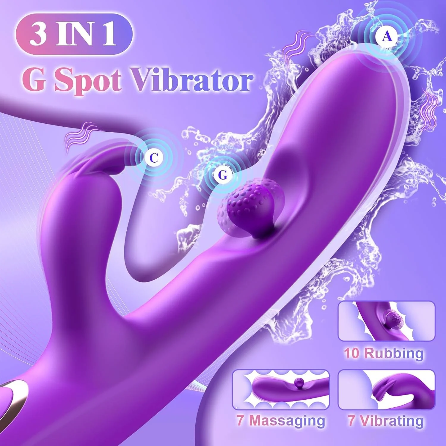 OrbitPulse 3-in-1 Bead Rabbit Vibrator - Image 3