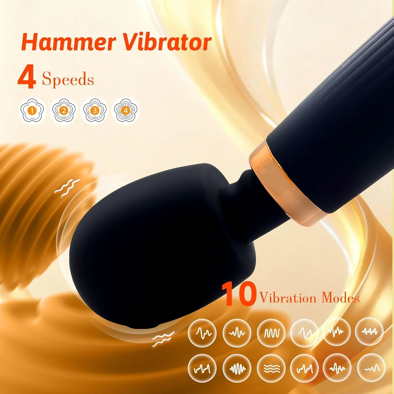 OrbLux Premium 10 Pattern Wand Massager Vibrator - Image 2
