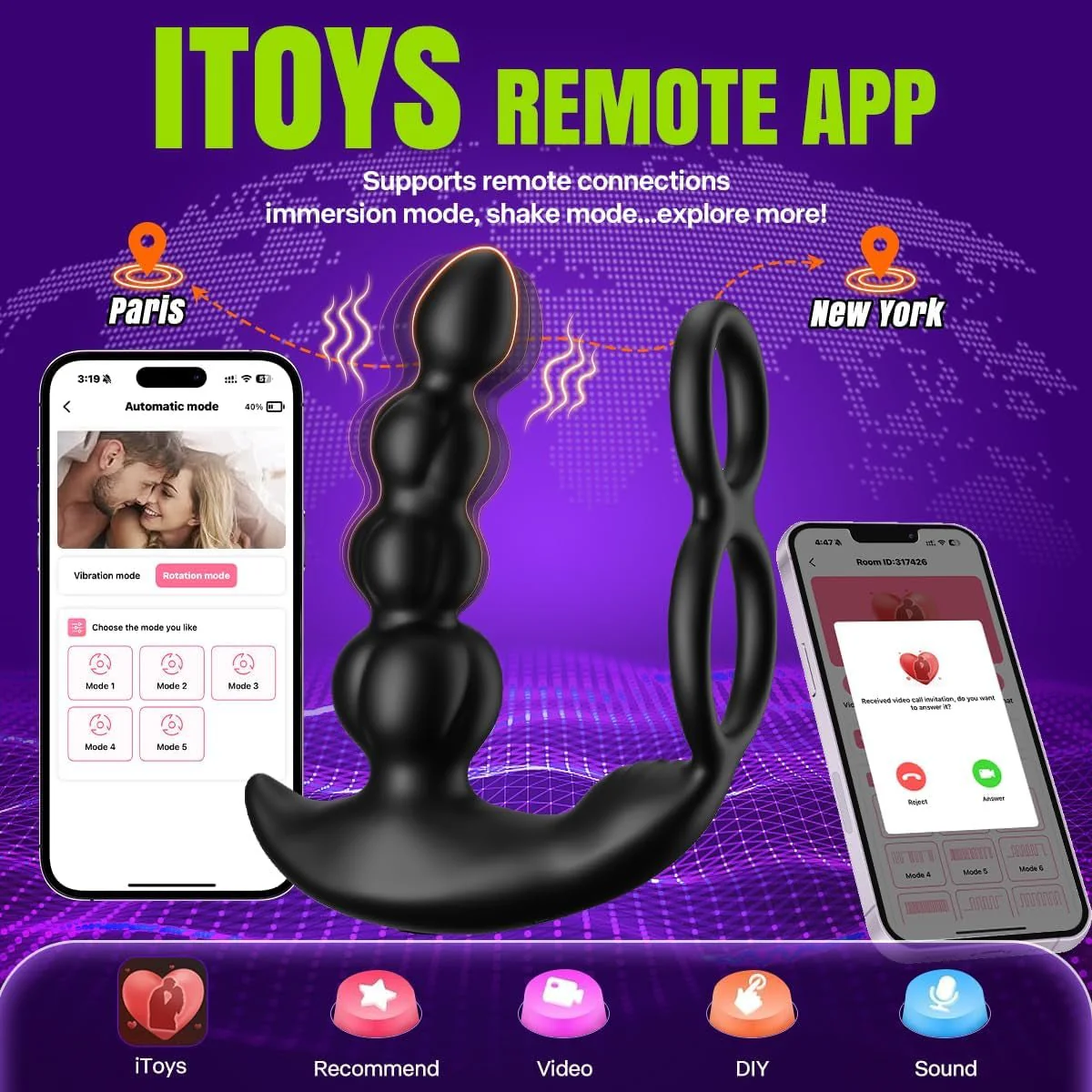 P-Glide 5-in-1 Prostate Massager with Cock Ring - Image 5