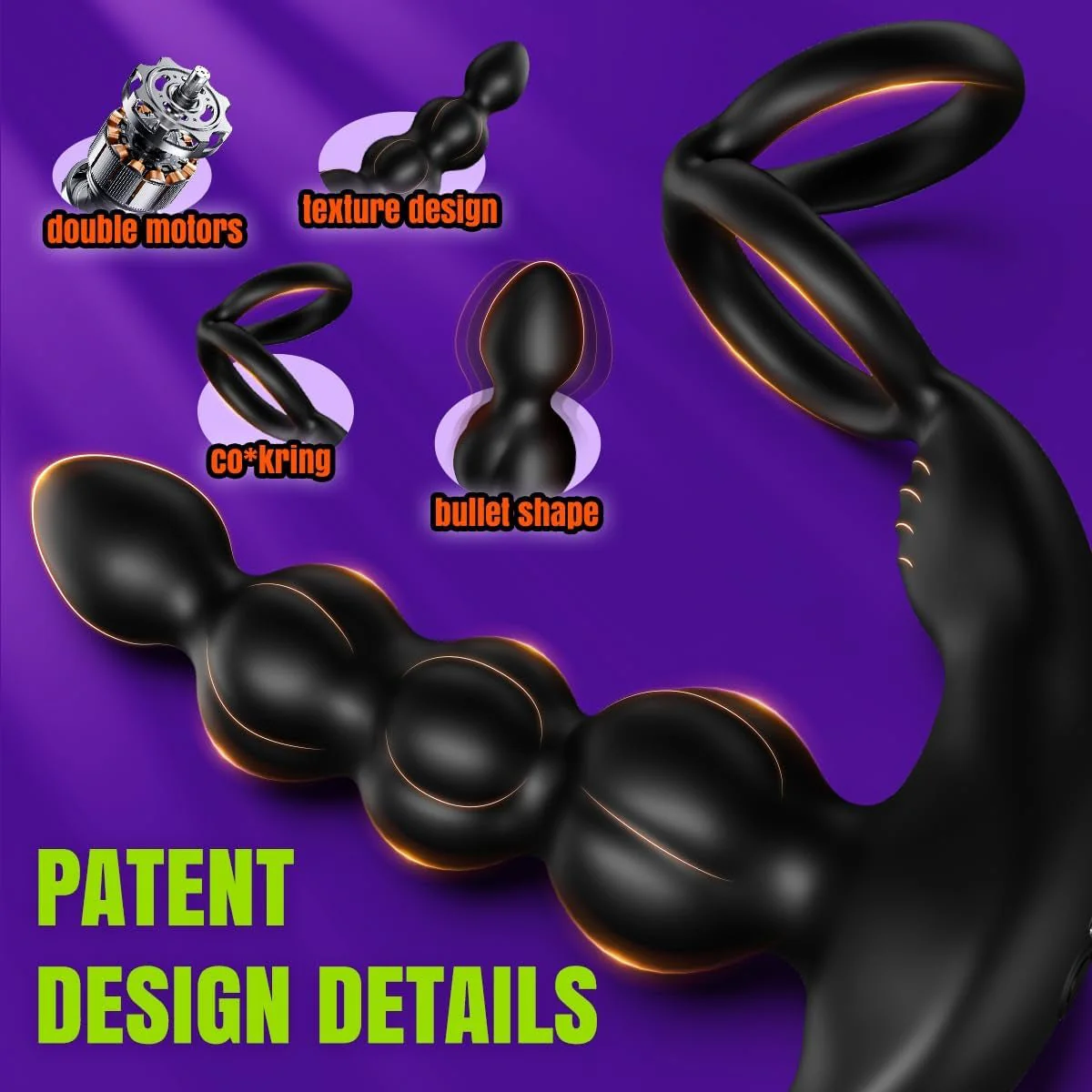 P-Glide 5-in-1 Prostate Massager with Cock Ring - Image 6