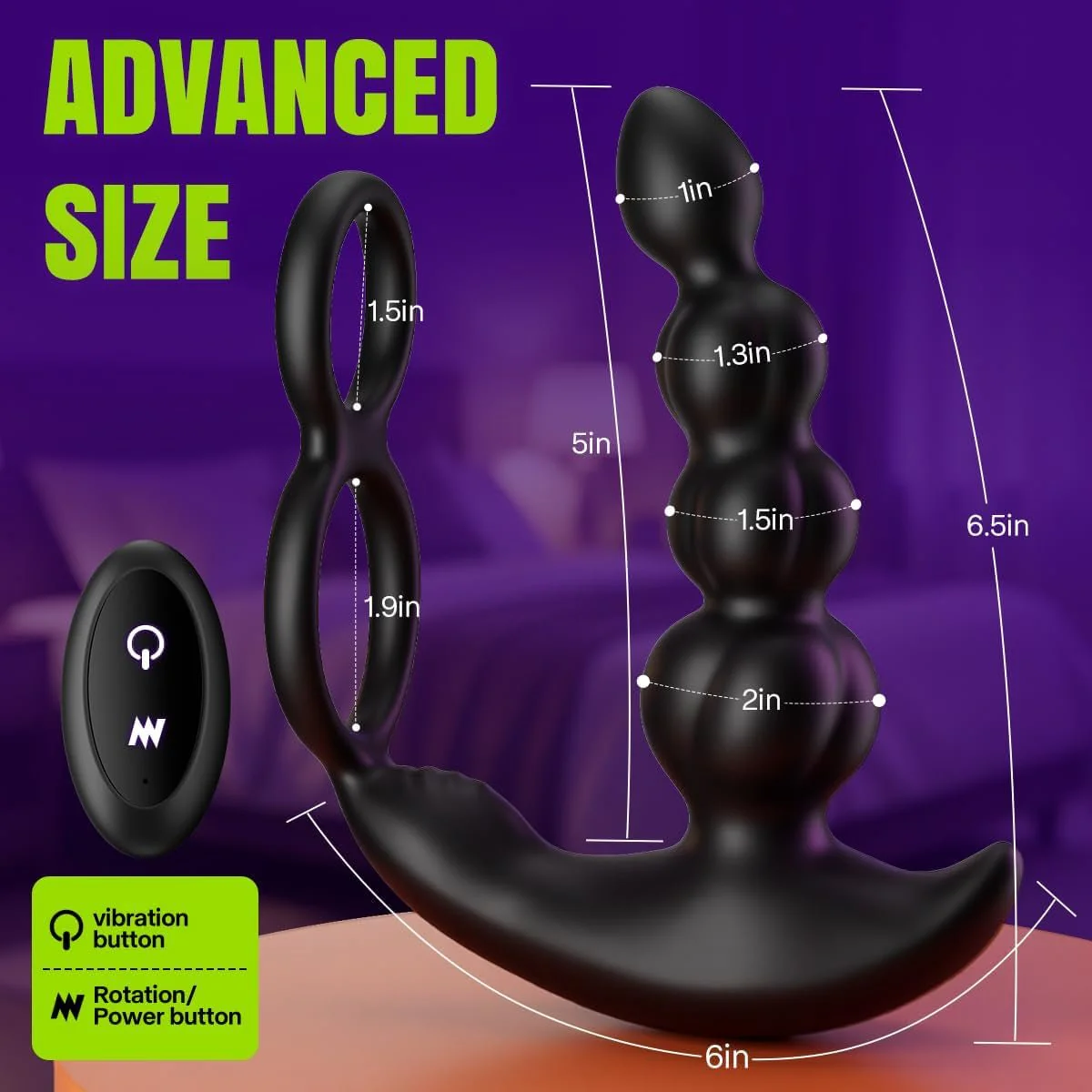 P-Glide 5-in-1 Prostate Massager with Cock Ring - Image 7