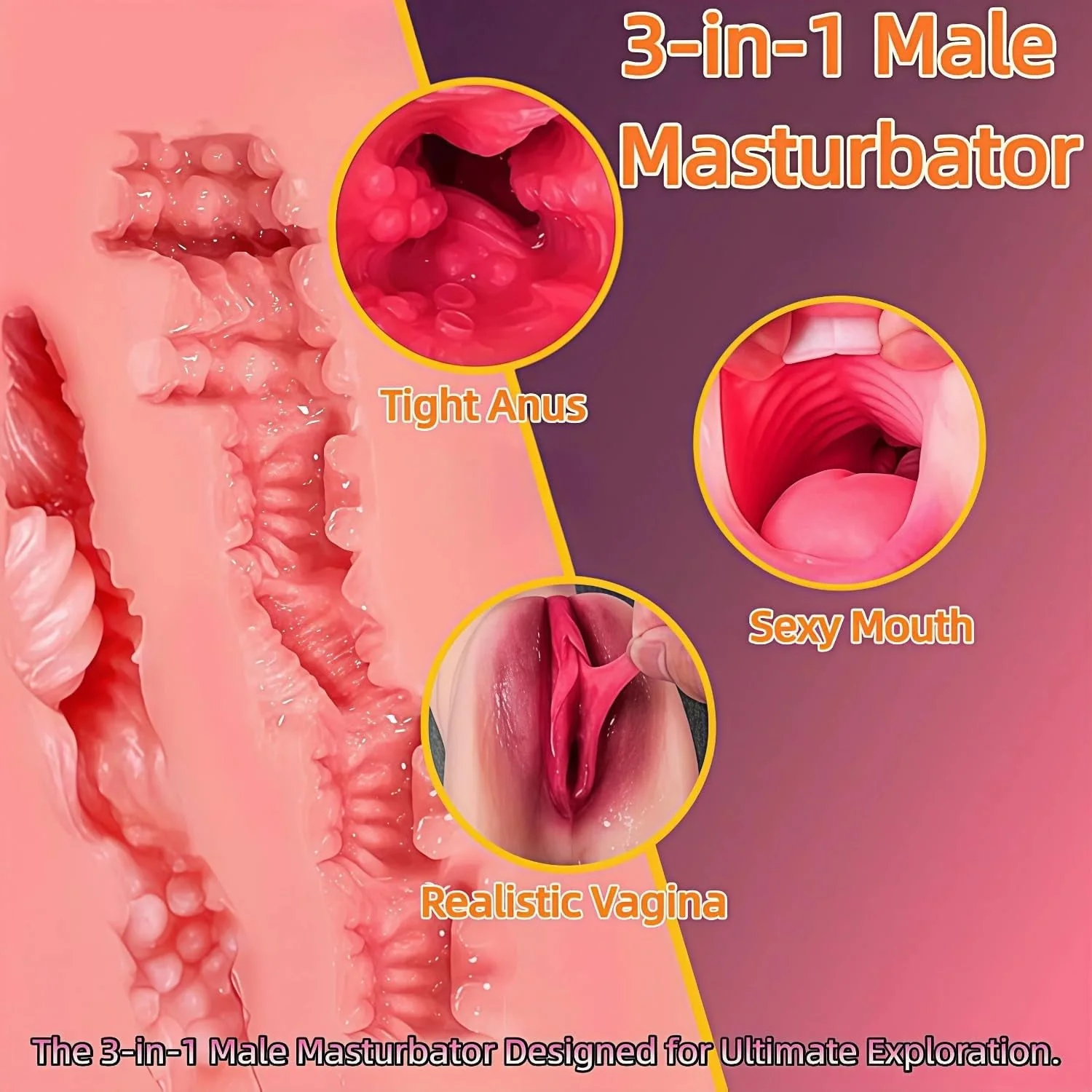 PalmMuse Realistic Pocket Pussy Stroker - Image 2