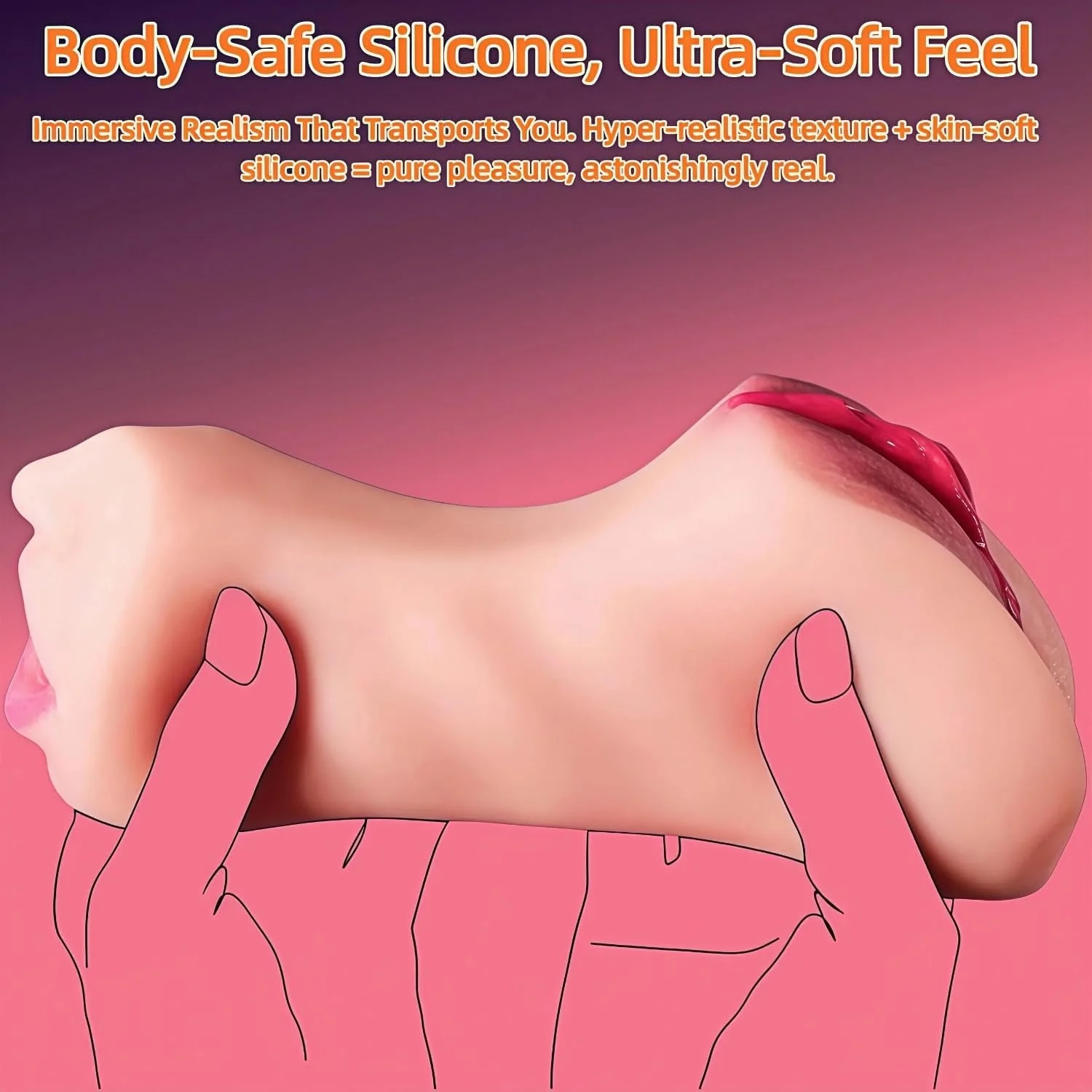 PalmMuse Realistic Pocket Pussy Stroker - Image 4
