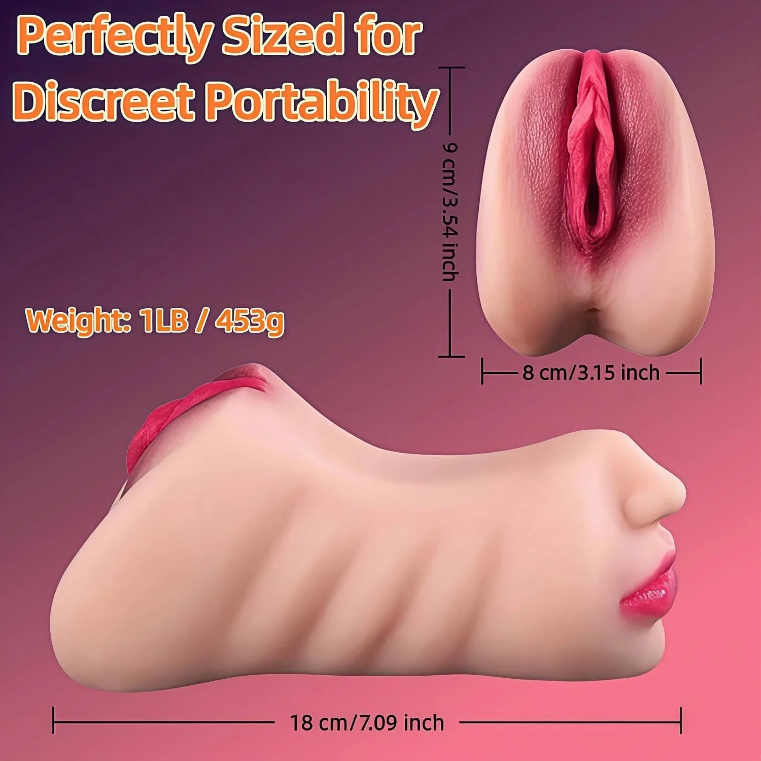 PalmMuse Realistic Pocket Pussy Stroker - Image 6