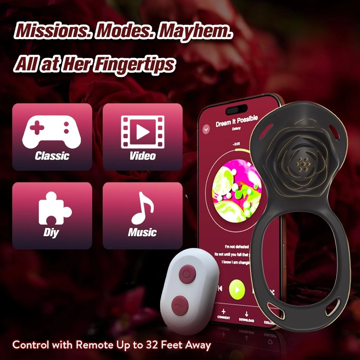 PetalThrob Strap-On Couples Rose Clitoral Vibrator - Image 6