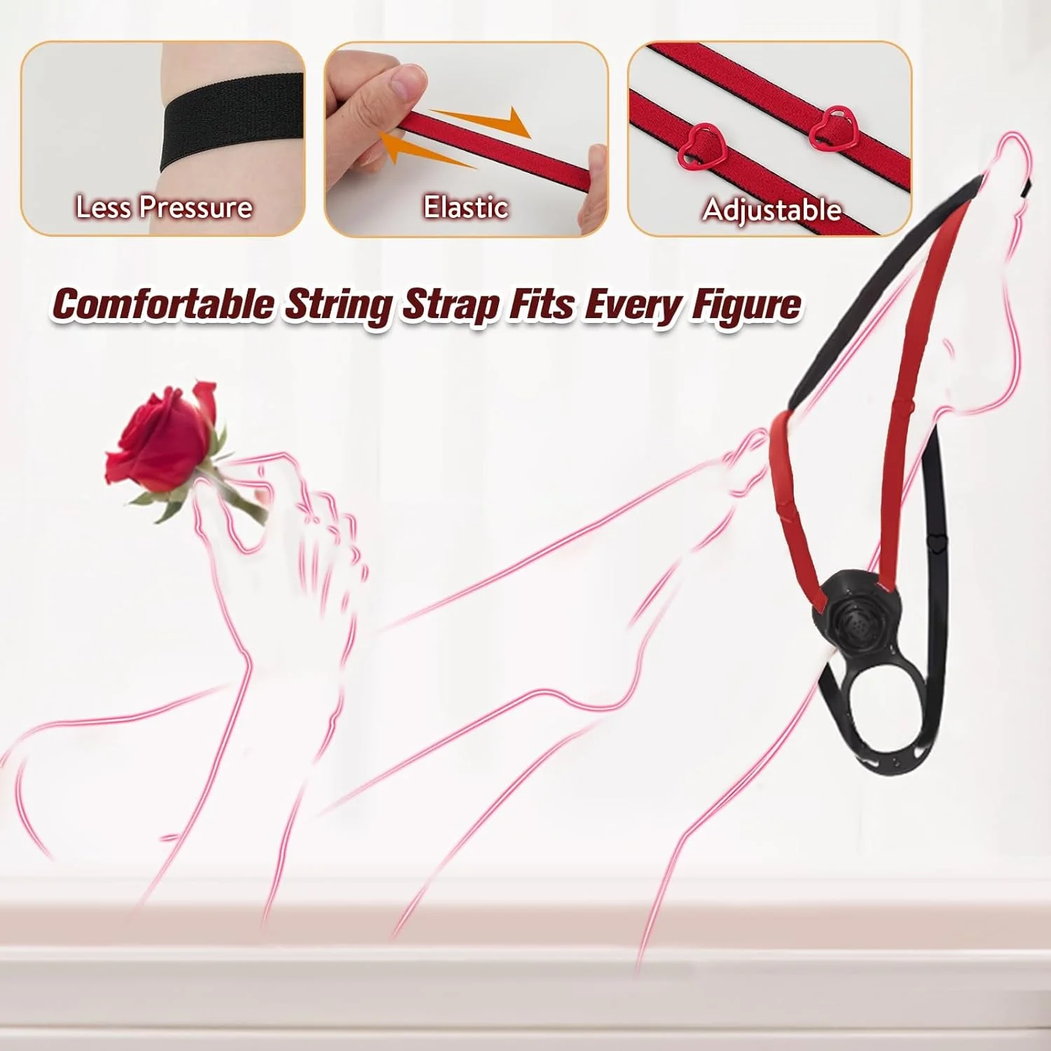 PetalThrob Strap-On Couples Rose Clitoral Vibrator - Image 8