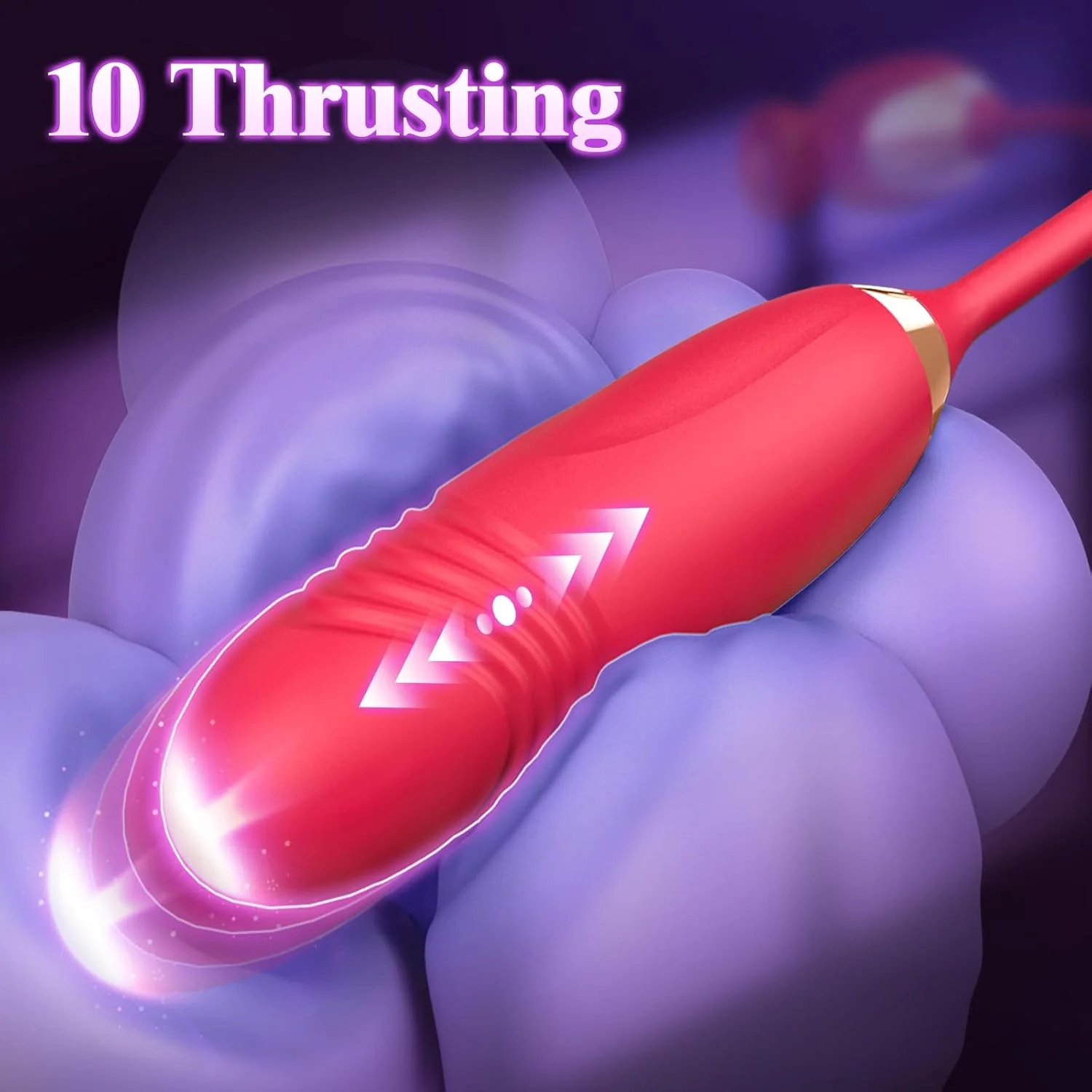 PetalThrust Rose Vibrator – Lick & Thrust 2-in-1 - Image 4