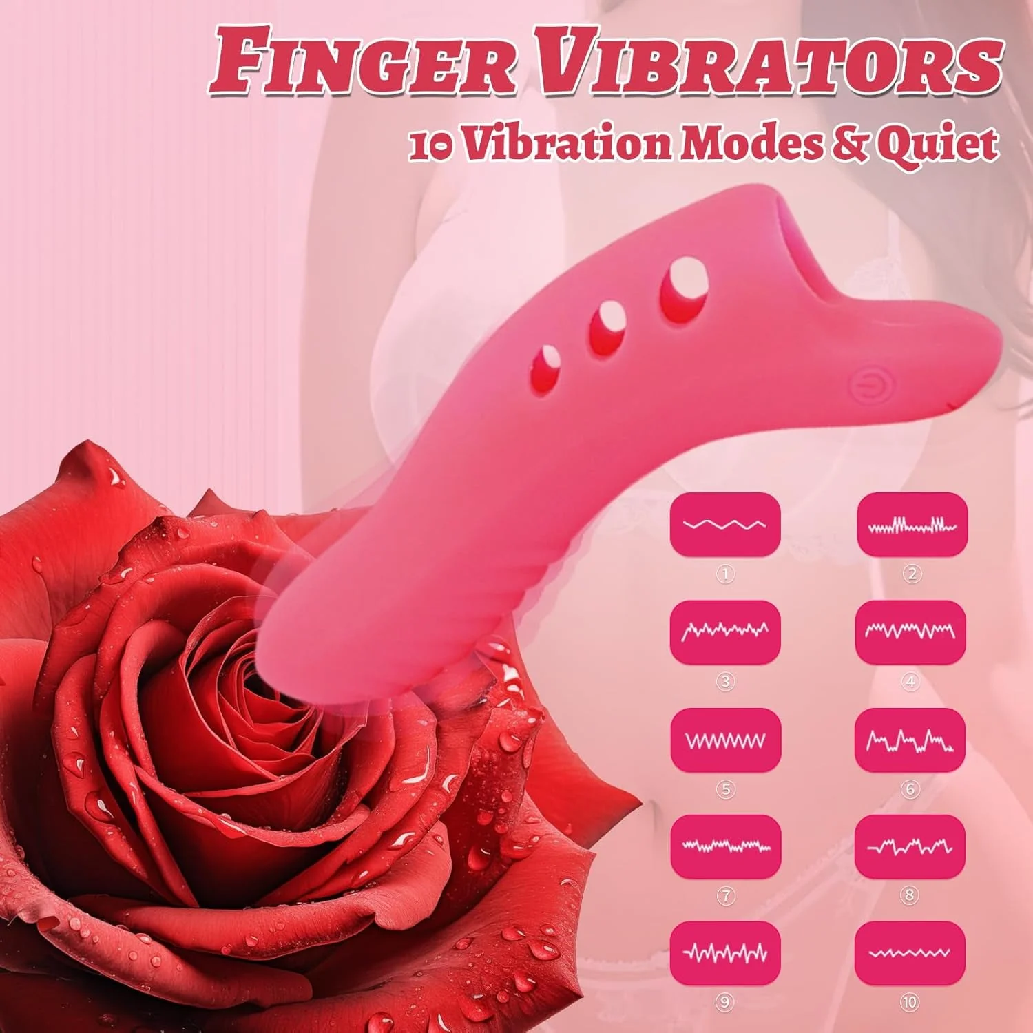 PinkFlick Mini Couples Finger Vibrator - Image 2