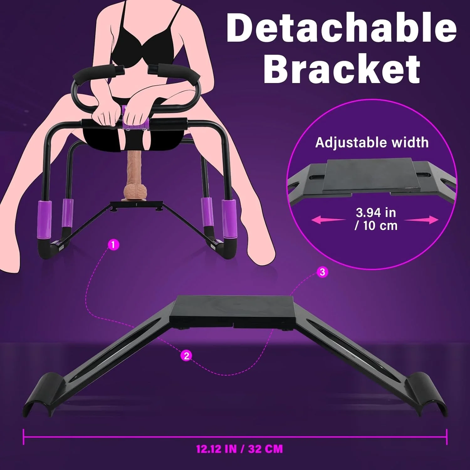 PleasurePerch Foldable Sex Chair No-Assembly Position Aid - Image 7