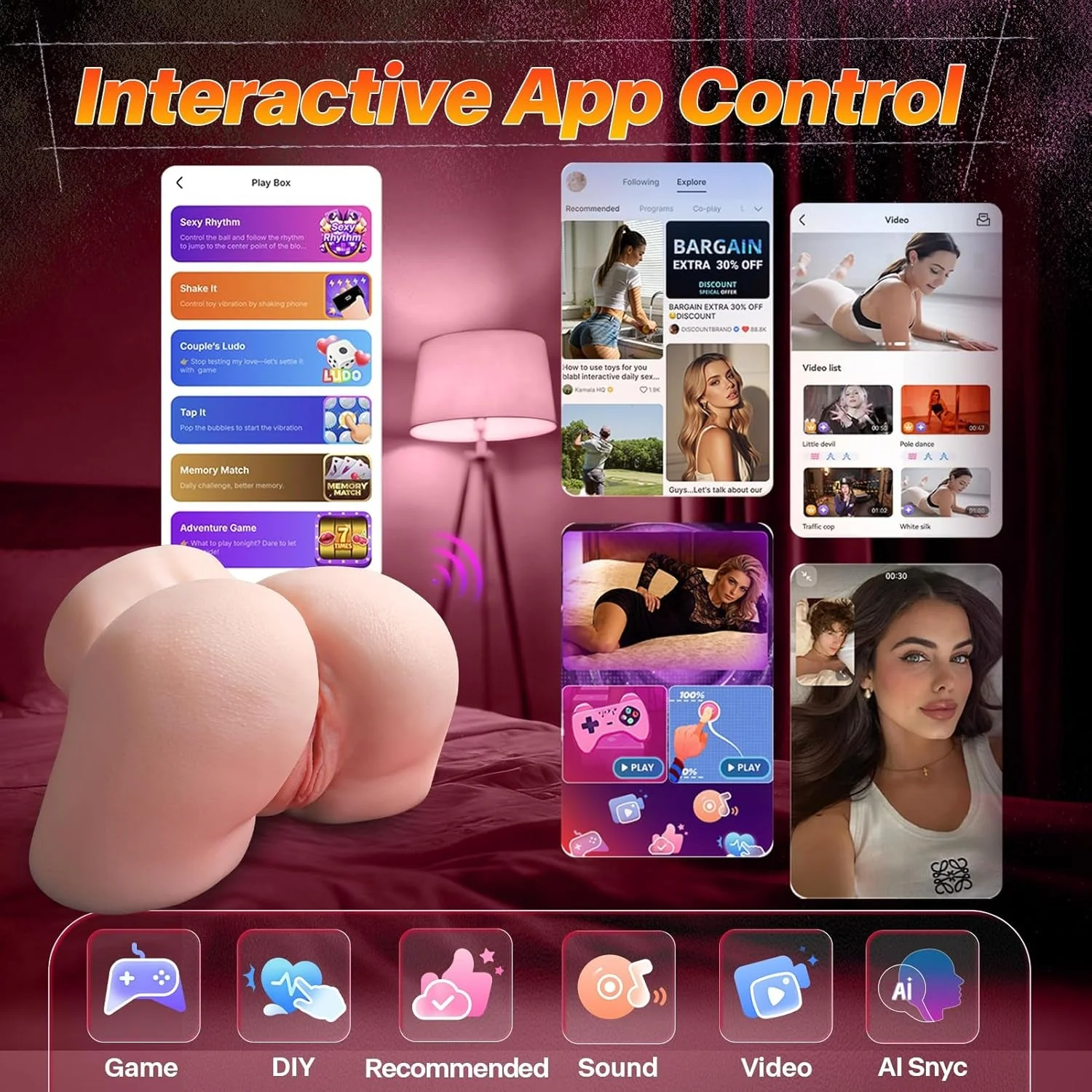PocketMuse AI Sync Pocket Sex Doll 12 Vibrations - Image 5