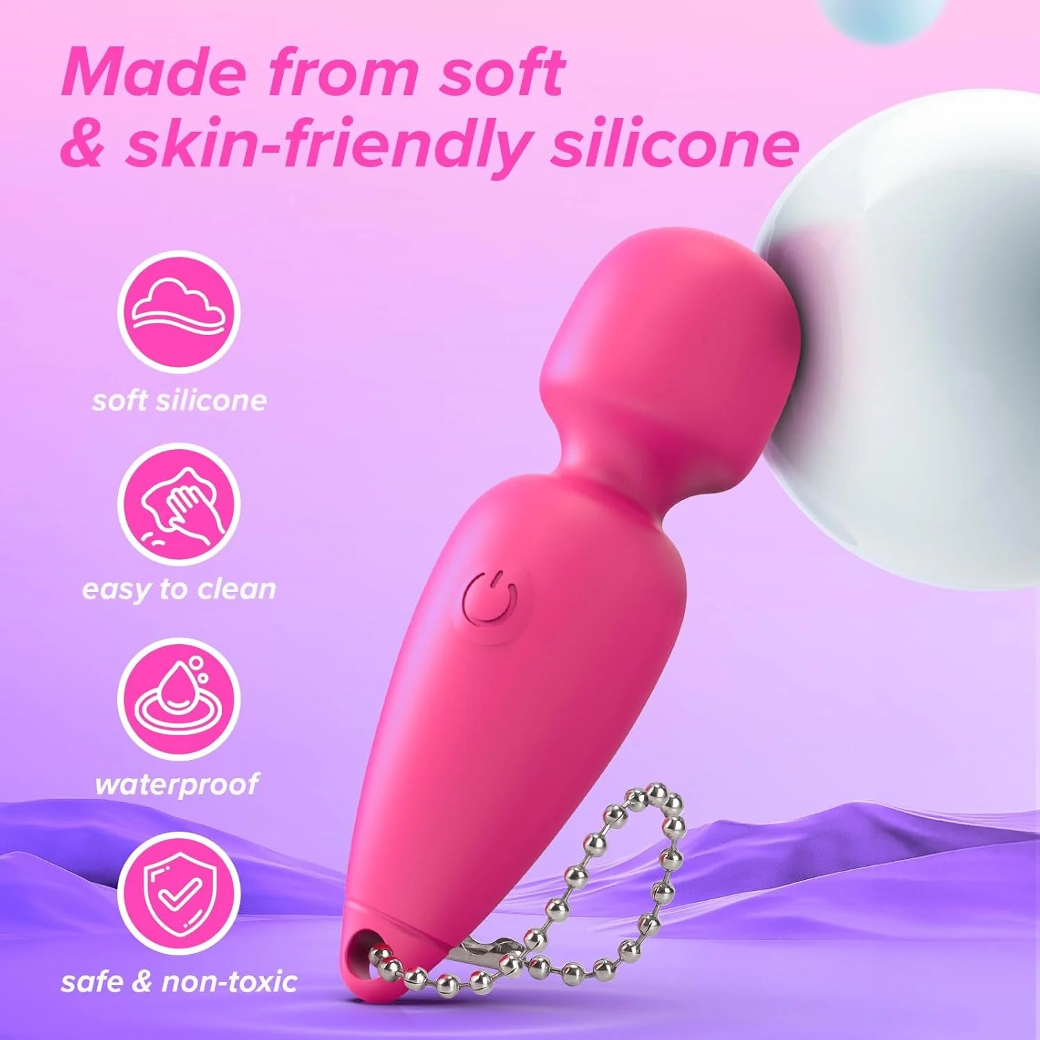 PocketWand Mini Bullet Wand Vibrator - Image 4
