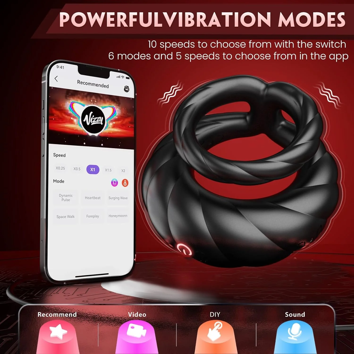 PowerLock Dual Vibrating Penis Ring - Image 3