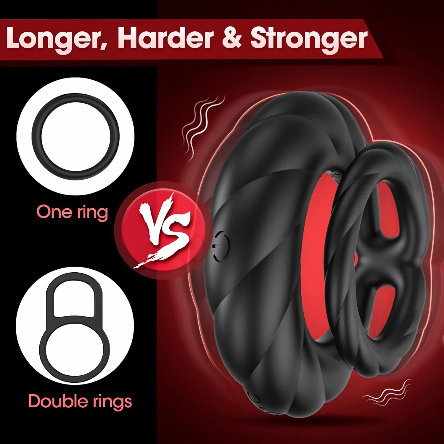 PowerLock Dual Vibrating Penis Ring - Image 8