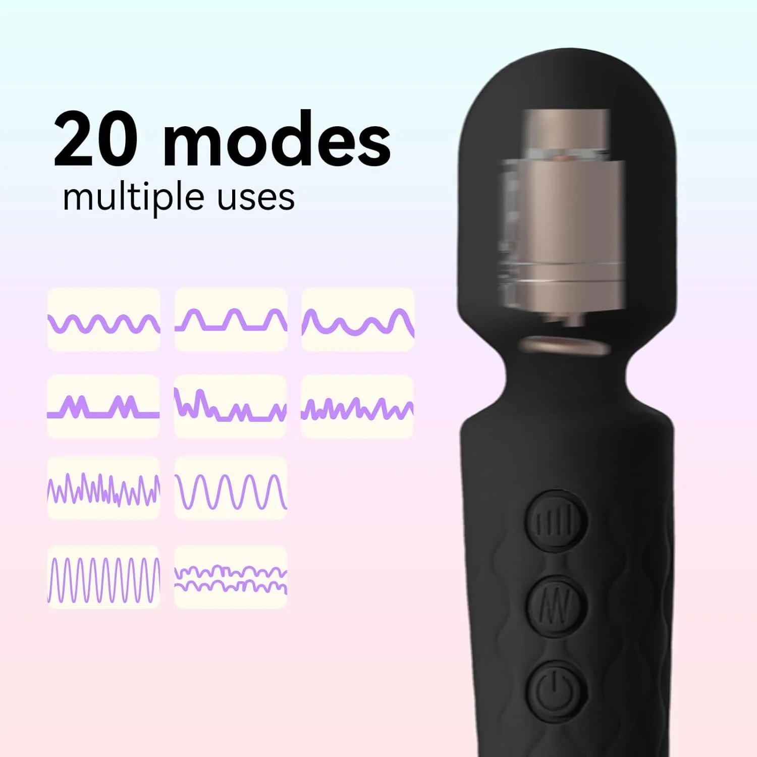 PrismPulse Whisper-Quiet Vibrating Wand Massager - Image 4