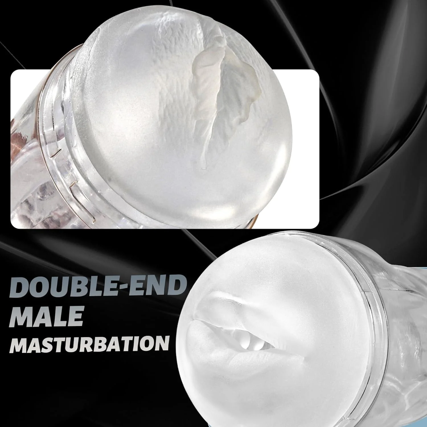PrismVault Clear Dual Entry Male Stroker Fleshlight - Image 5