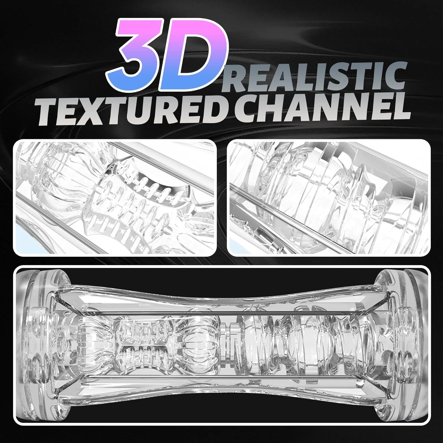 PrismVault Clear Dual Entry Male Stroker Fleshlight - Image 6