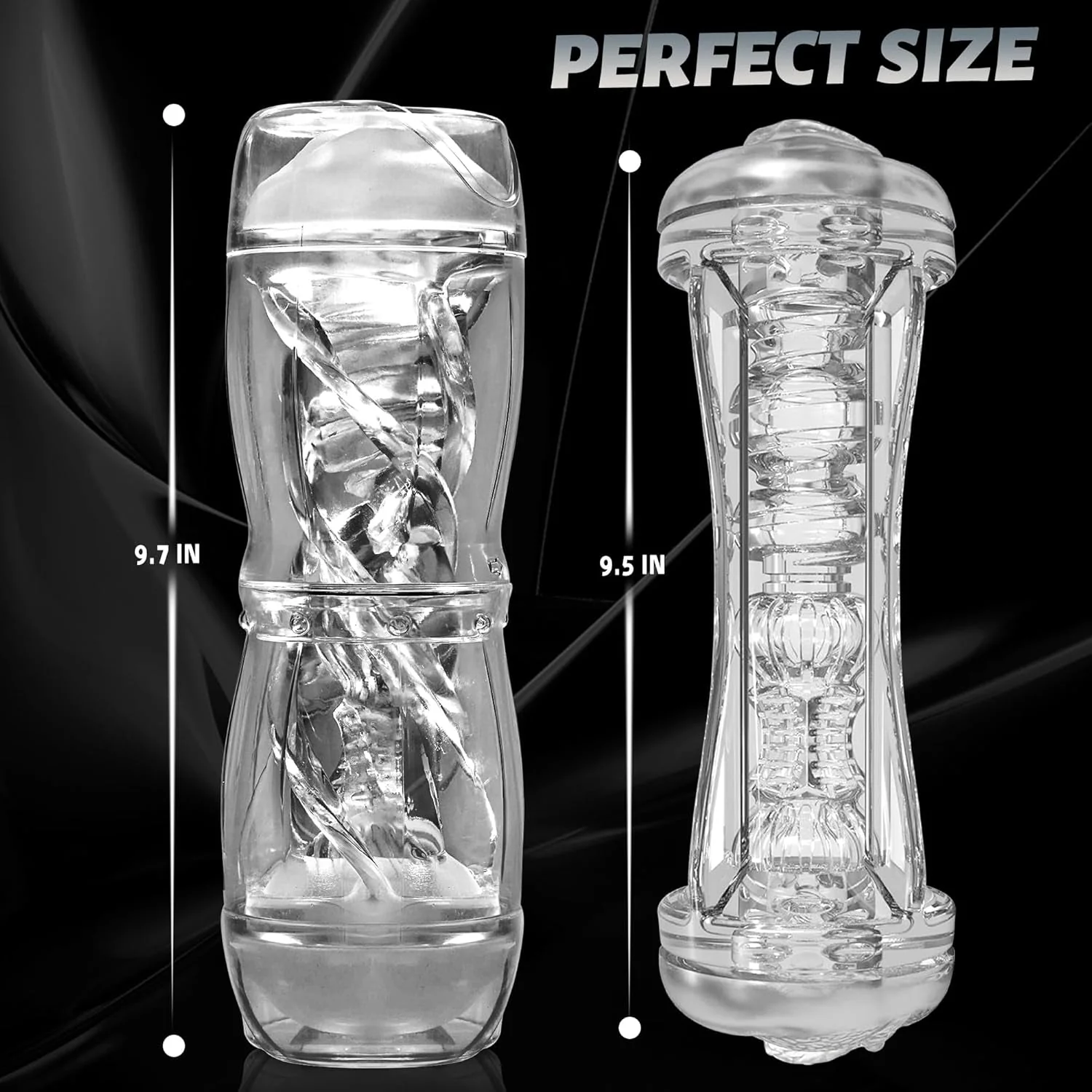 PrismVault Clear Dual Entry Male Stroker Fleshlight - Image 8