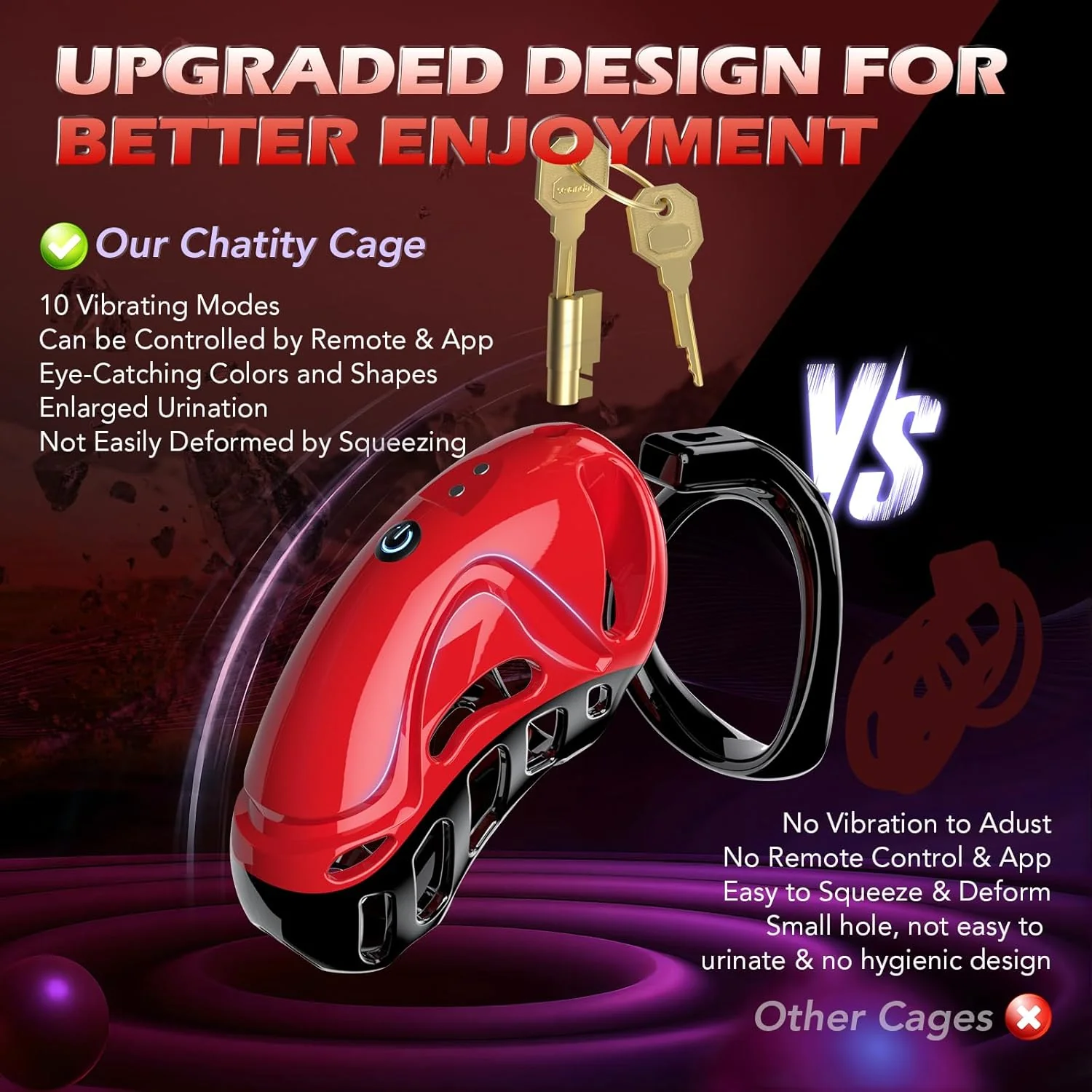 PulseCage Vibrating Male Chastity Cage - Image 4