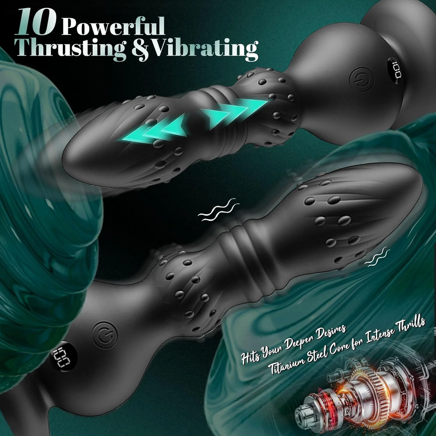 PulseDrive 6-in-1 Thrusting Anal Vibrator - Image 3