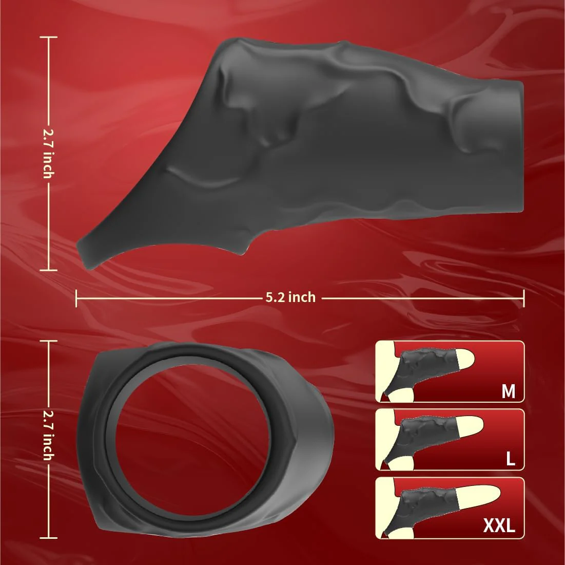 PulseGrip Vibrating Penis Sleeve - Image 7